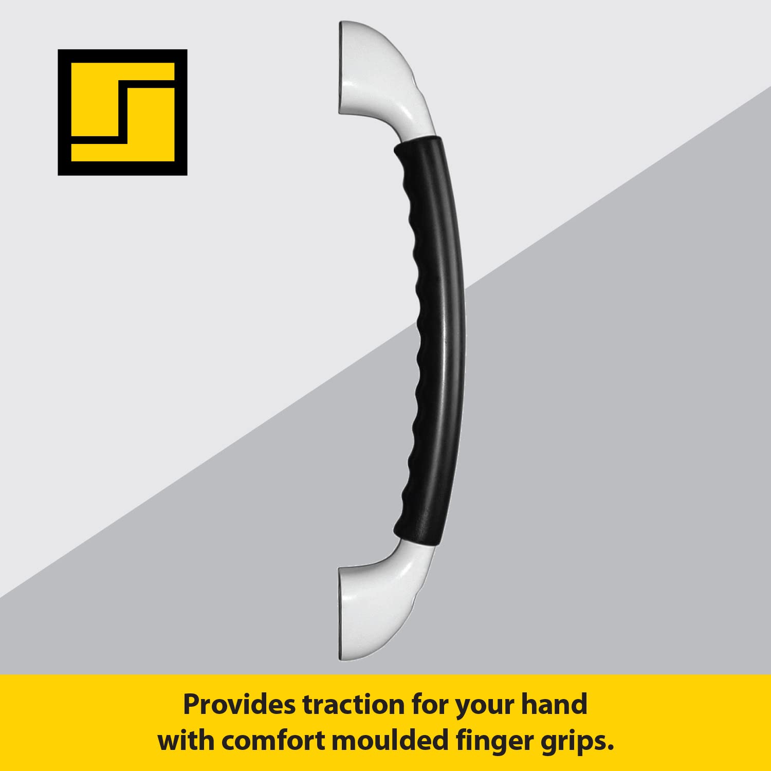 Stromberg Carlson AH-100 White Soft Touch RV Assist Handle - Non-Slip Exterior Grab Bar for RV, Camper & Trailer Entry - Ergonomic Comfort Grip for Safe Boarding & Exit - Perfect for Elderly & Mobility Assistance