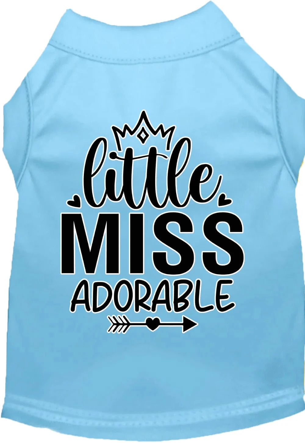 Lil' Miss Adorable Pet Shirt - Cute Dog Cat Puppy Kitten Apparel for Small Breeds - Perfect for Pet Parties, Photo Shoots & Daily Walks
