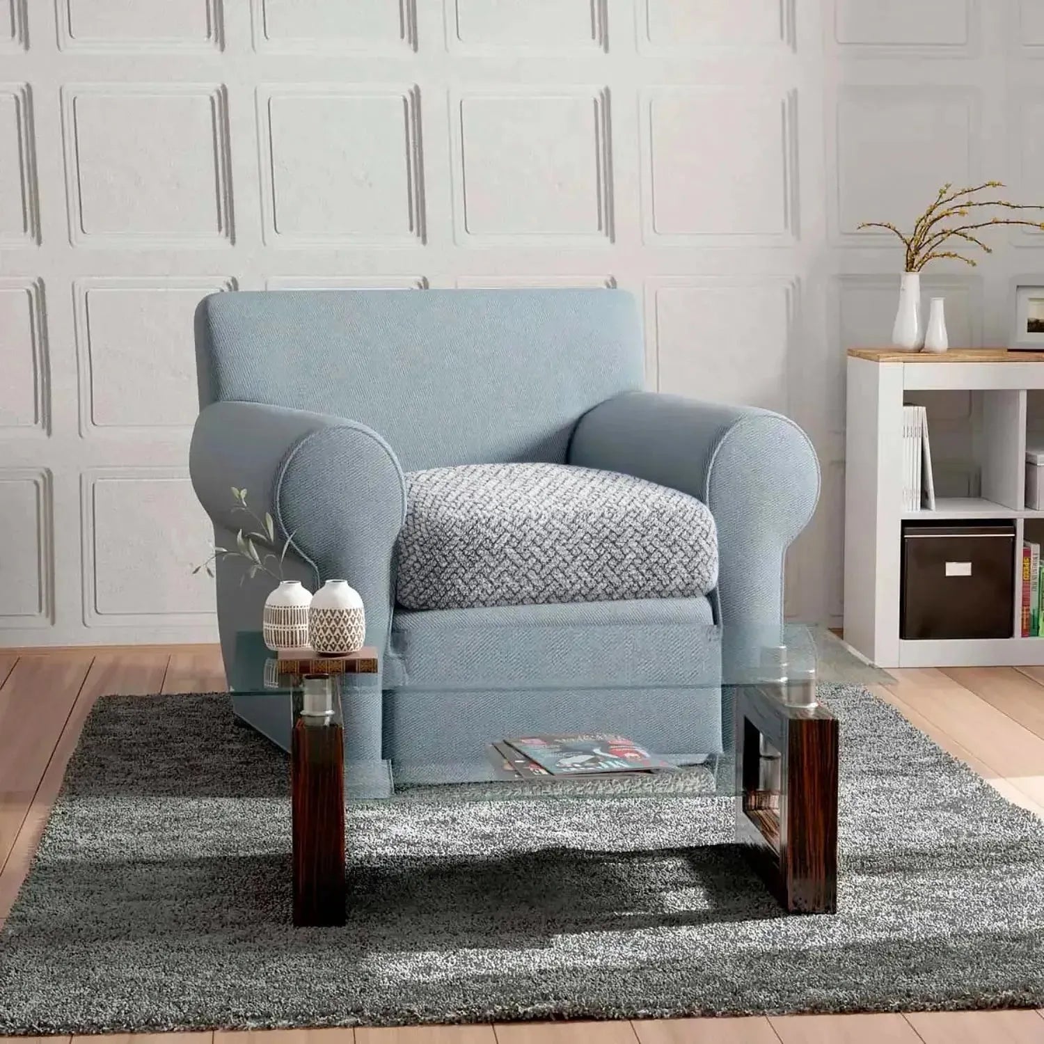 Premium Microfiber Seat Cushion Cover - Soft, Durable & Stylish Home Decor for Sofa, Chair, and Car - Perfect for Living Room, Office & Travel Comfort