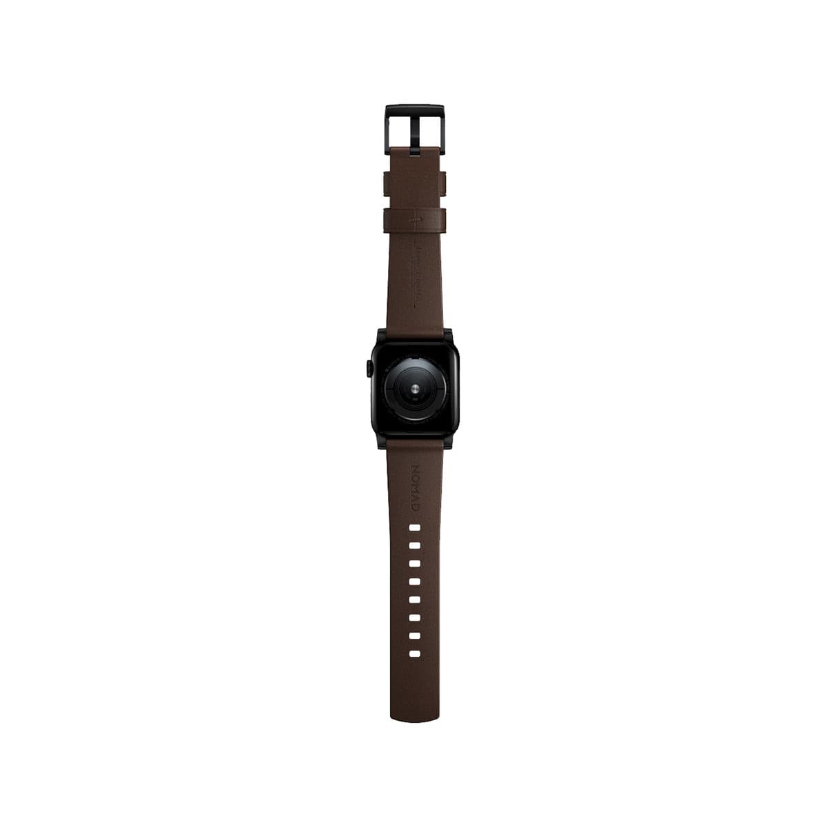 NOMAD Modern Leather Band for Apple Watch 45mm & 49mm - Genuine Brown Leather with Black Hardware | Perfect for Business, Casual & Everyday Wear