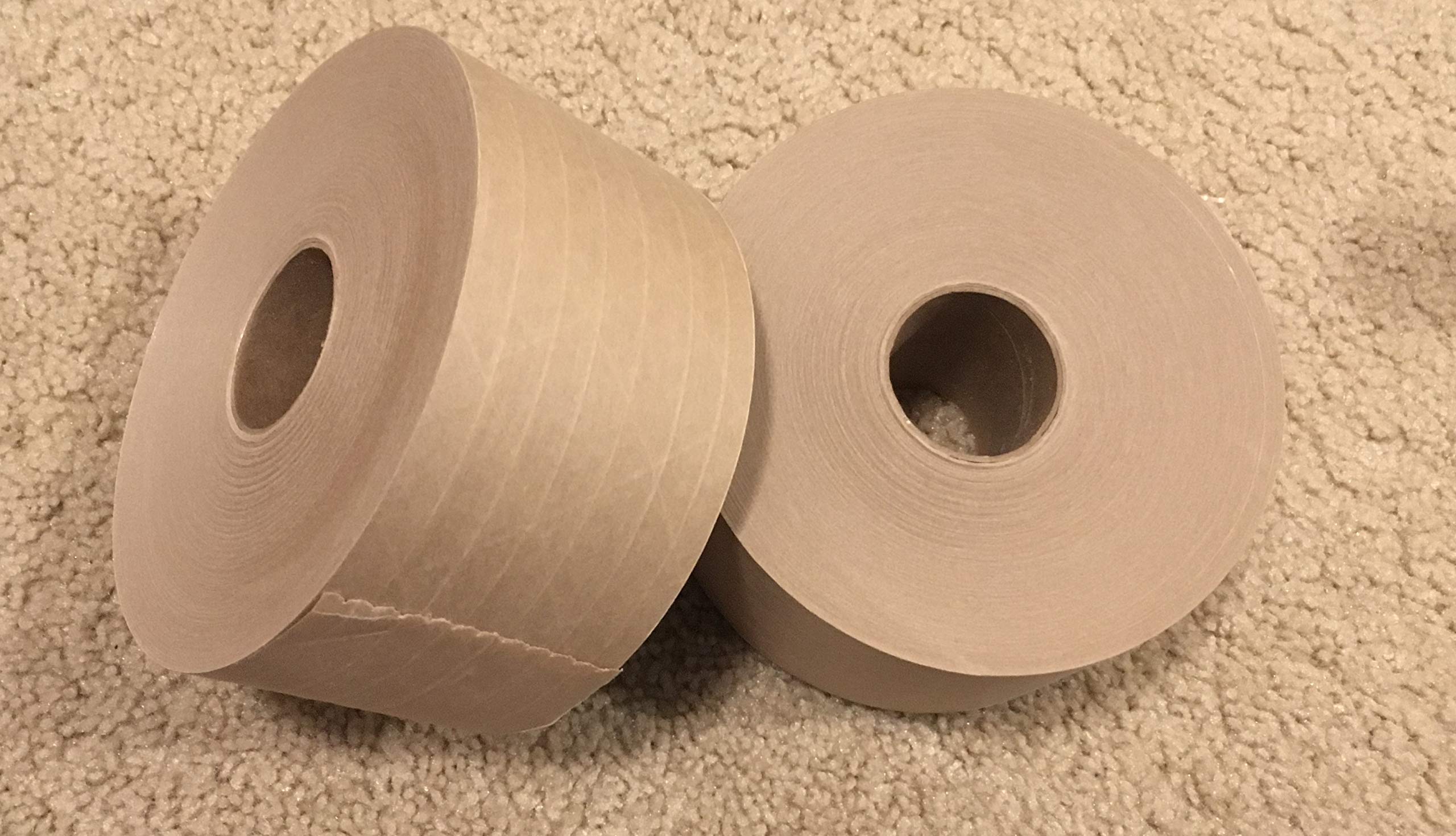 3 Inch x 375 Feet Heavy Duty Reinforced Kraft Packaging Tape - Strong Adhesive for Shipping Boxes, Moving & Storage (Brown) - Ideal for Ecommerce, Warehouse & Home Use
