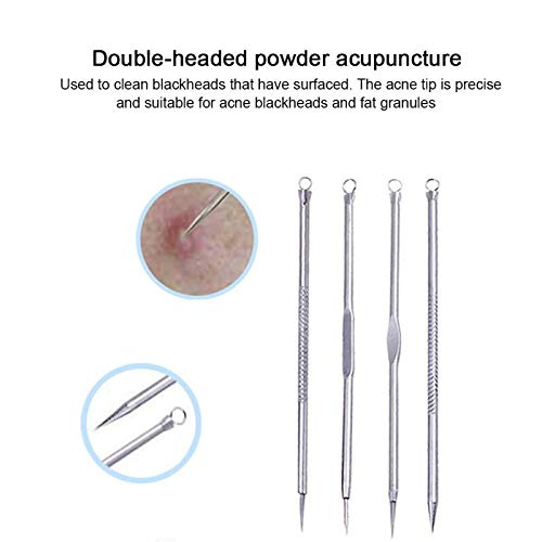 Professional Stainless Steel Acne Needle Kit - Double Head Blackhead & Blemish Remover Tool for Face Skin Care | Acne Treatment, Pore Cleansing, Beauty Essentials (Great for Home Spa & Skincare Routine)