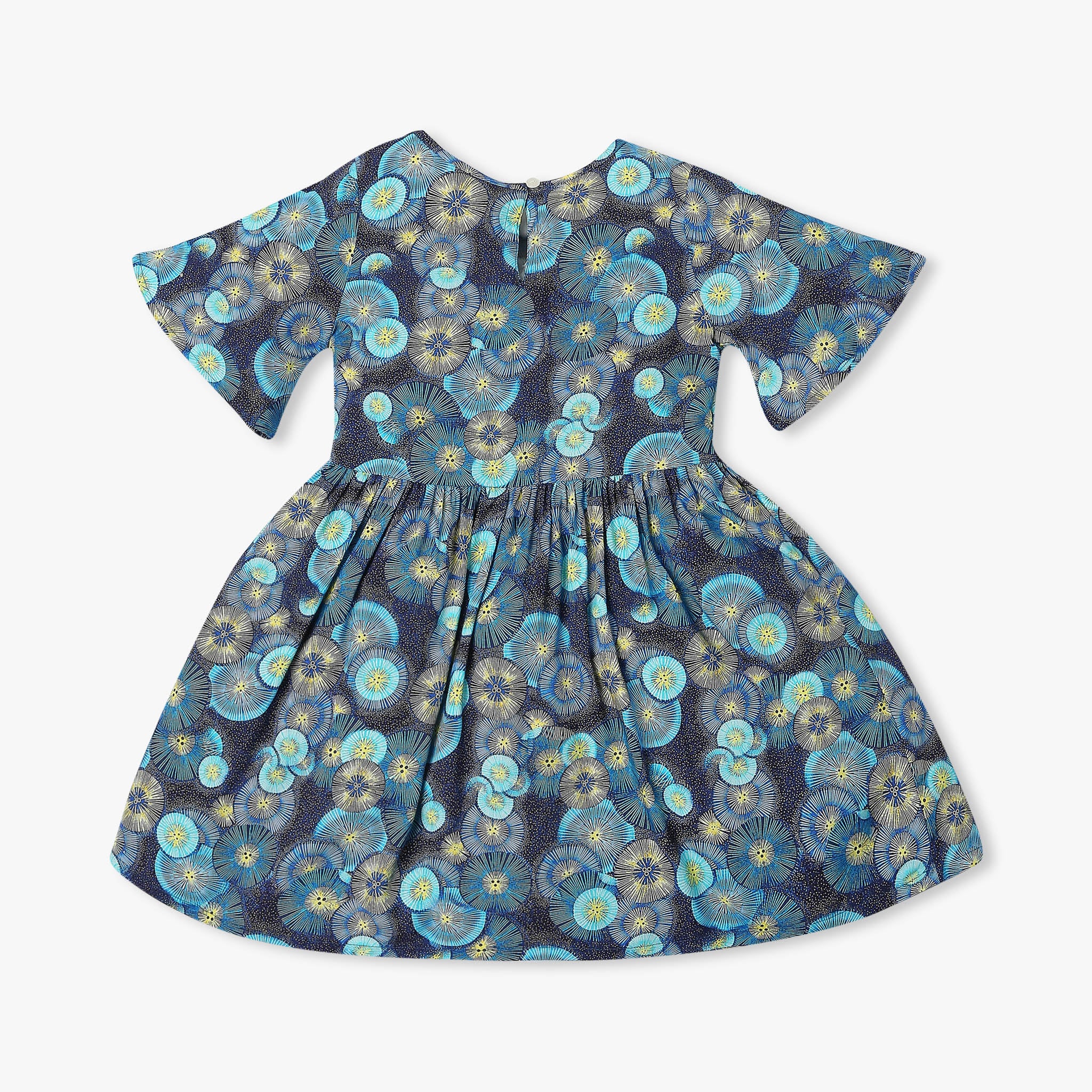 Girl's Regular Fit Printed Frock Dress - Cute Floral Summer Dress for Toddler Girls Age 2-6 Years | Perfect for Birthday Parties, School Events & Family Outings