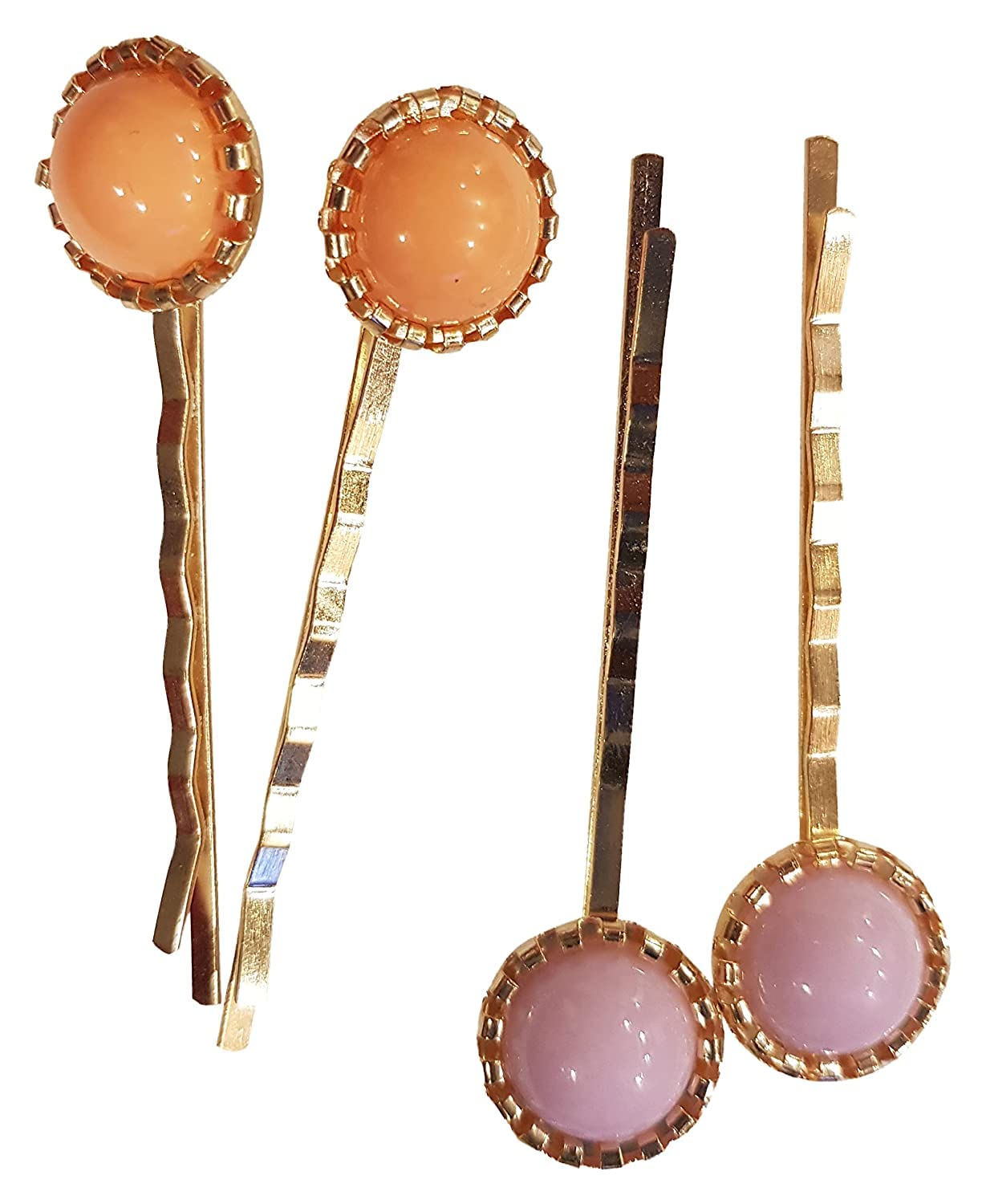 Korean Style Pearl Barrettes Hair Clips - Marble Alligator Bobby Pins with Rhinestones & Artificial Pearls - Elegant Hair Accessories Set for Girls & Women (2-Pack, Random Design) - Perfect for Weddings, Parties & Daily Styling