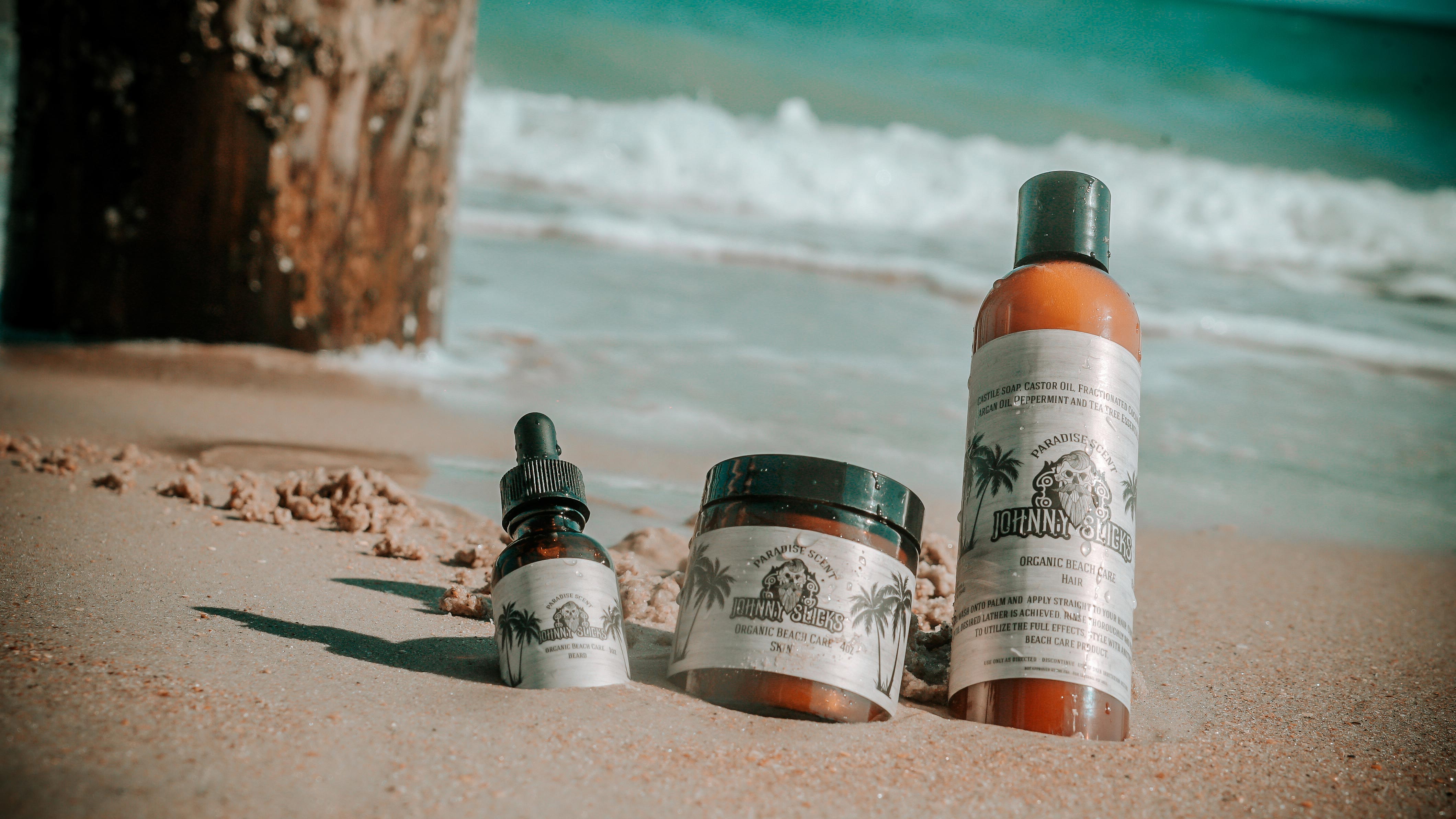 Premium Beach Care Set - Sunscreen, Aloe Vera, After-Sun Lotion for Sun Protection & Skin Recovery | Perfect for Vacation, Pool Day & Summer Outdoor Activities
