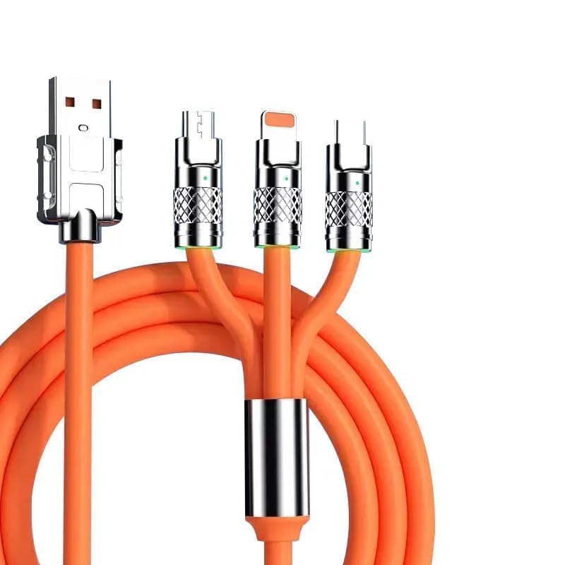 ALI SHIPPING Ultra-Durable 120W Fast Charging Cable - USB-C & Micro USB Connectors for Multiple Devices | Perfect for Travel, Home & Office Charging