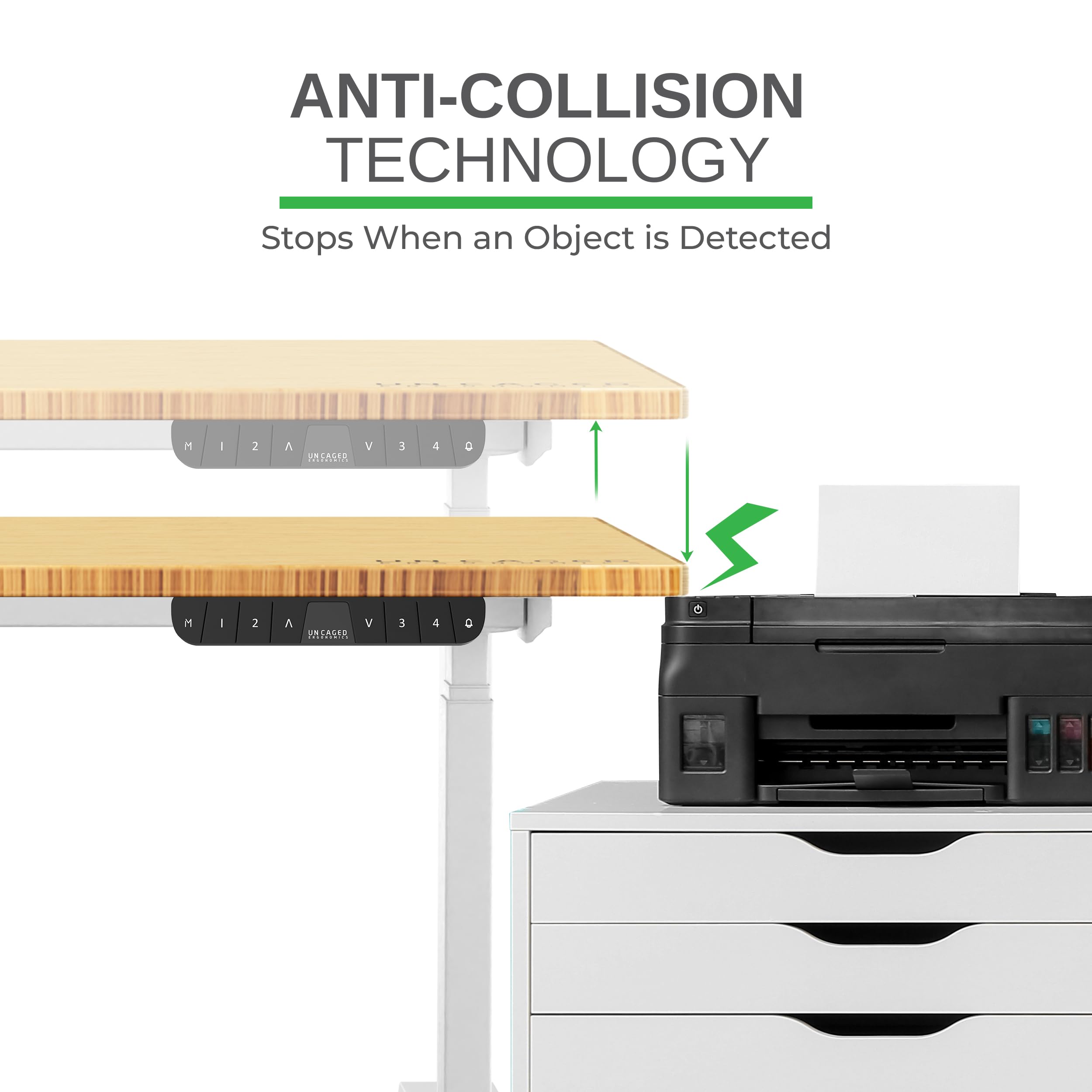Rise Up Electric Standing Desk Legs - Dual Motor Adjustable Height Frame with Memory Function for Sit Stand Workstation | Perfect for Home Office, Gaming & Workspace Ergonomics