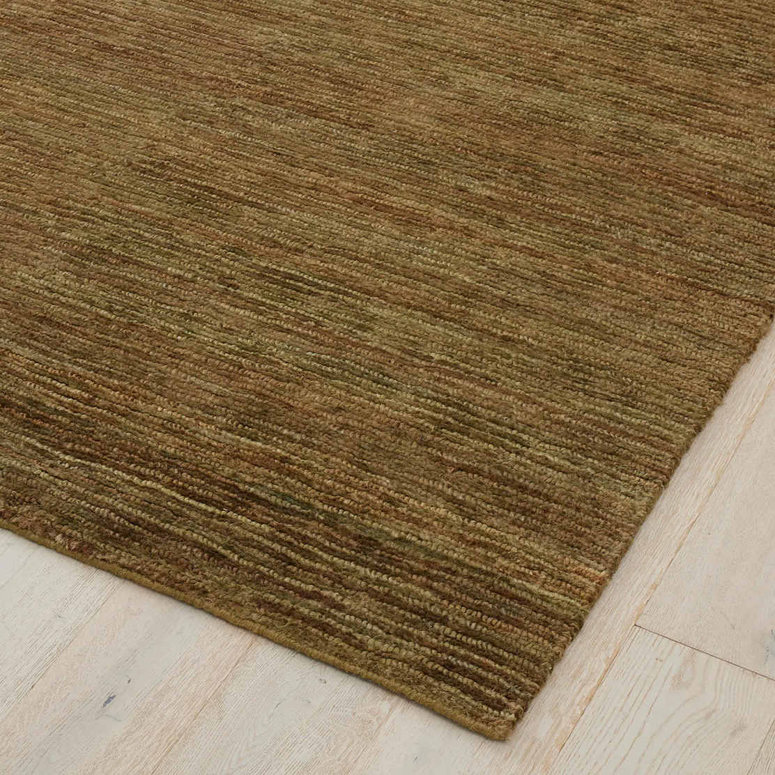 Premium Weave Bastian Floor Rug in Oakmoss - 200cm x 300cm Soft Area Rug for Living Room, Bedroom & Home Decor