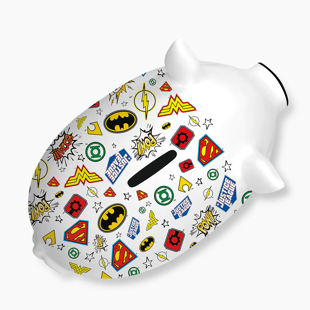 DC Universe Superhero Piggy Bank for Kids - Batman, Superman & Wonder Woman Coin Bank - Perfect for Birthday Gifts & Savings Goals
