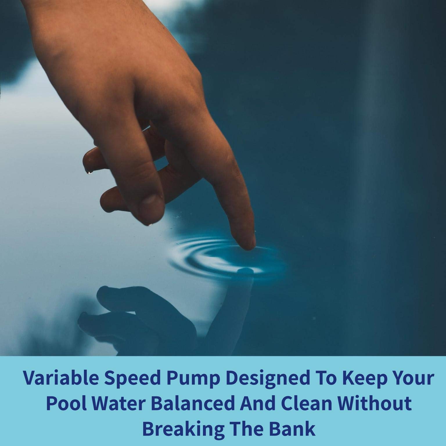 1 HP Blue Torrent Maxi Pump - Dual Port & Standard Plug - 2 Speed Adjustable Water Pump for Pools, Spas, and Fountains | High Performance & Energy Efficient