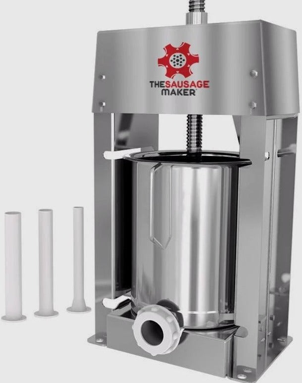 15 LB. Heavy Duty Sausage Stuffer by Sausage Maker - Commercial & Home Use for Sausage Making, Jerky, Ground Meat & More