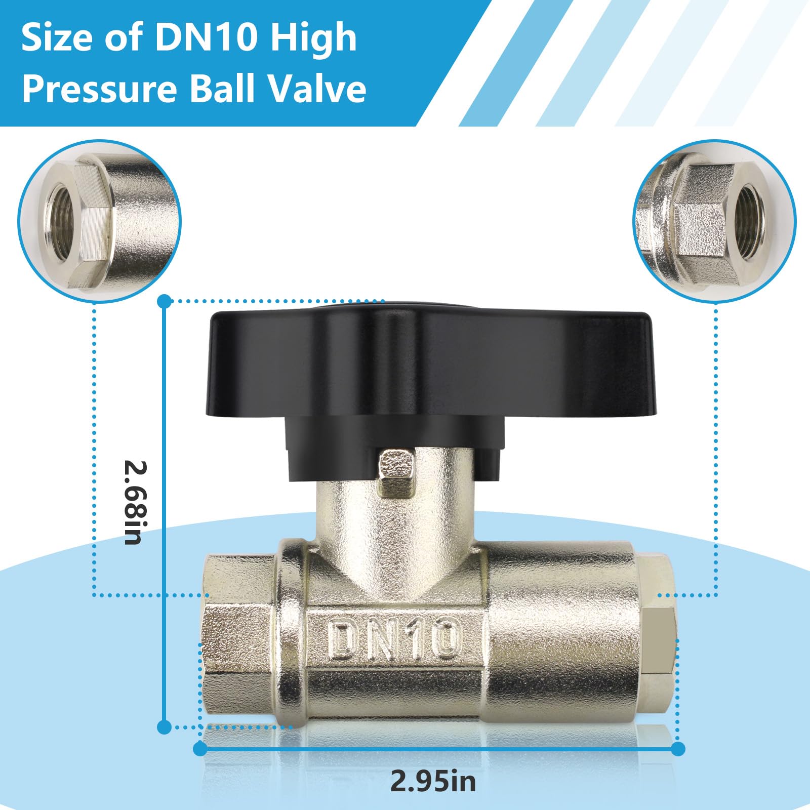 High Pressure Ball Valve DN10 (3/8