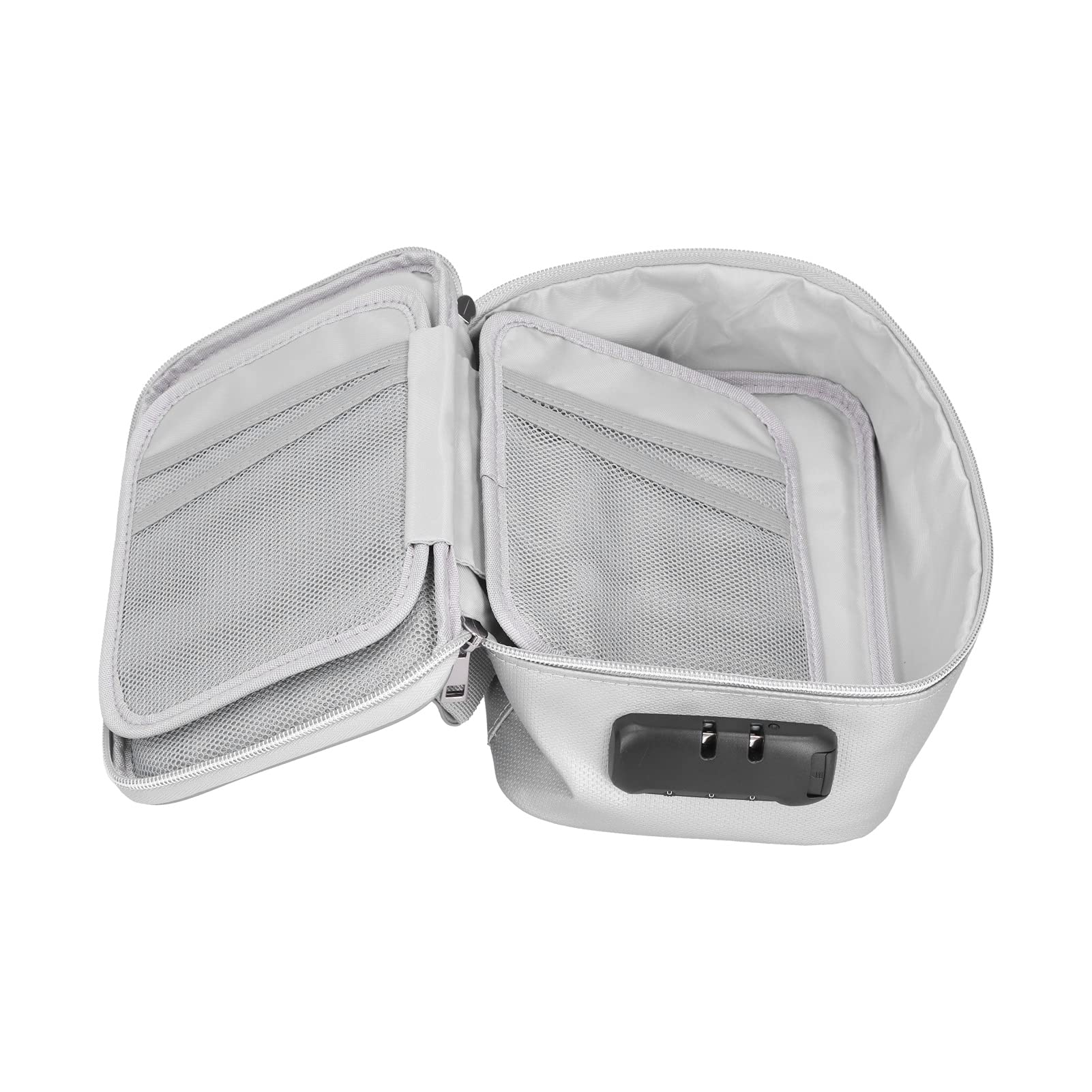 Fireproof Certificate Storage Bag - Waterproof & Durable Document Organizer Pouch for Office, Travel, Hiking & Emergency Preparedness (Silver) - Perfect for Passports, IDs, Cash & Important Papers