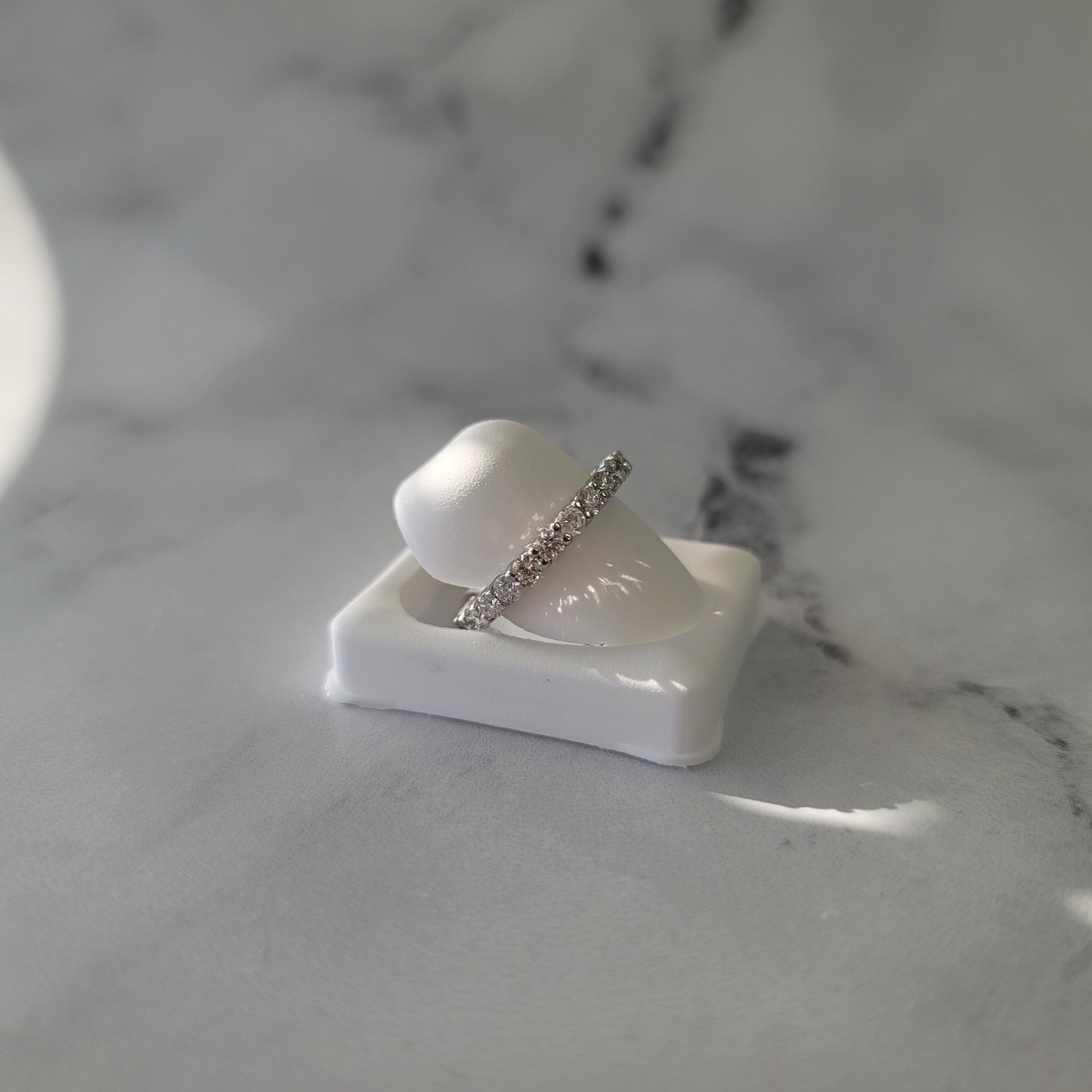1.48cttw Eternity Diamond Wedding Band in 14k White Gold - Perfect for Anniversaries, Engagements & Bridal Jewelry