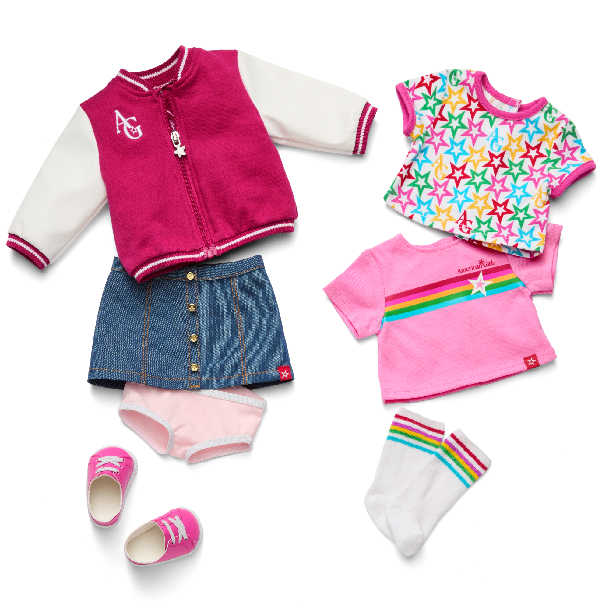 Truly Me™ 18 inch American Girl Doll #108 with Puppy Pet, Mini Backpack & Fashion Accessories - AG™ Star Squad Bundle for Kids Pretend Play & Collectibles