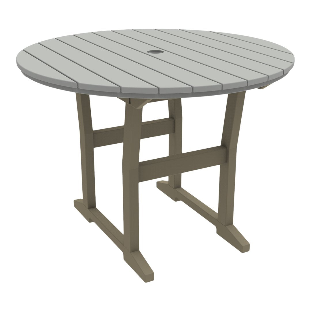 Coastline Cafe Round Dining Table - 36 Inch Modern Kitchen Table for Small Spaces, Breakfast Nook & Apartment - Perfect for Coffee Shops, Restaurants & Home Decor