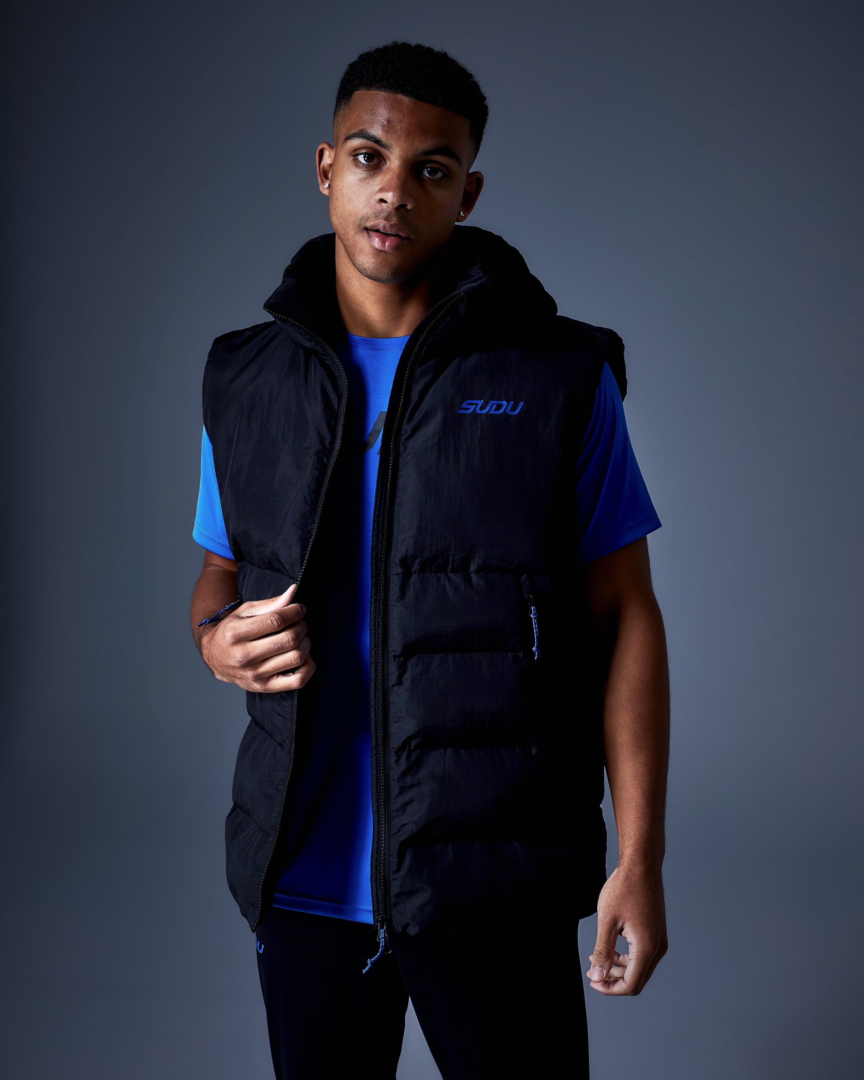 SPG 01 Black Vest for Men - Lightweight Outdoor Running Cycling Hiking Jacket - Perfect for Sports, Work & Casual Wear