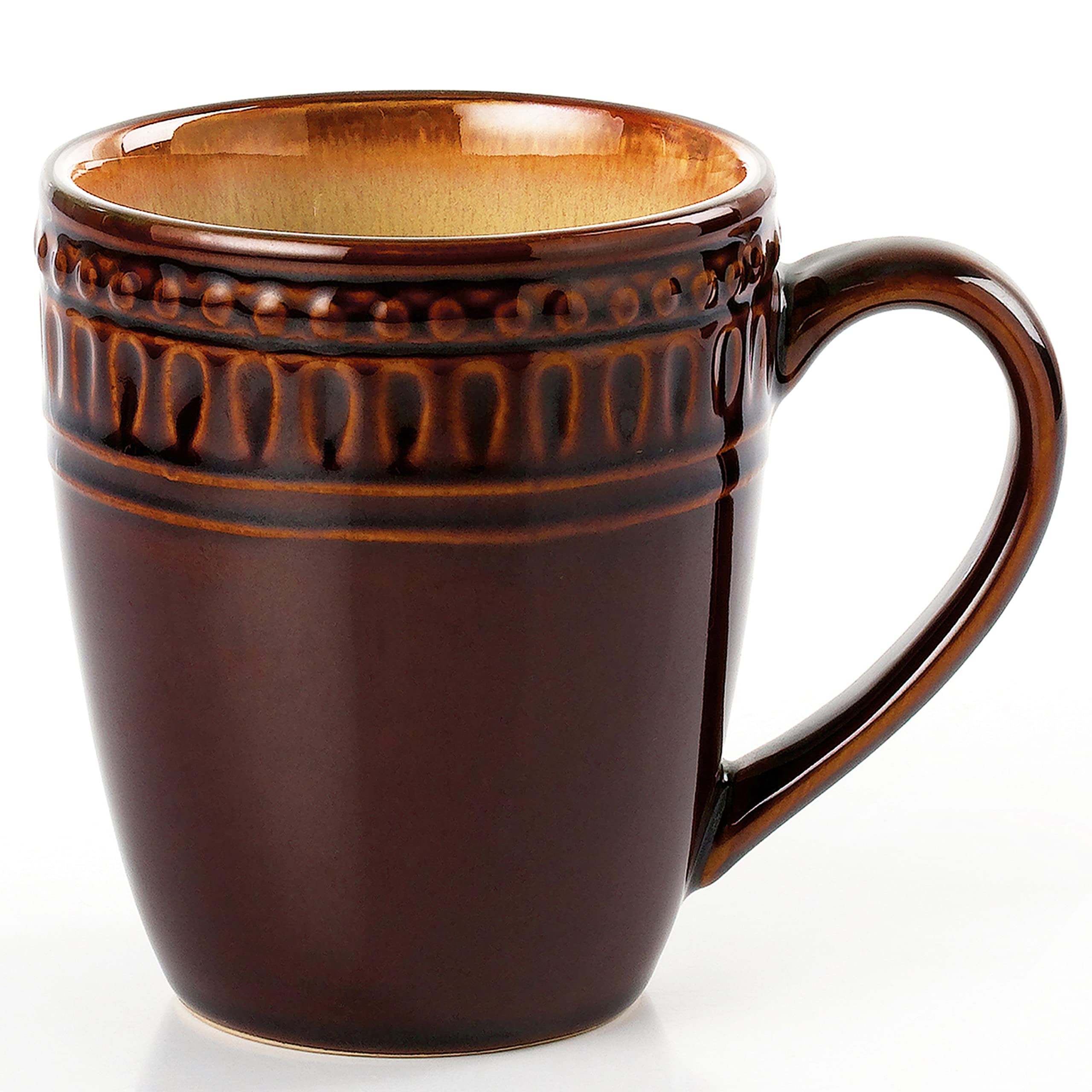 Elegant Modern Stoneware Scroll Dinnerware Set - 16 Piece Mojave Collection for Parties, Events & Holiday Gatherings - Perfect for Hosting, Entertaining & Special Occasions