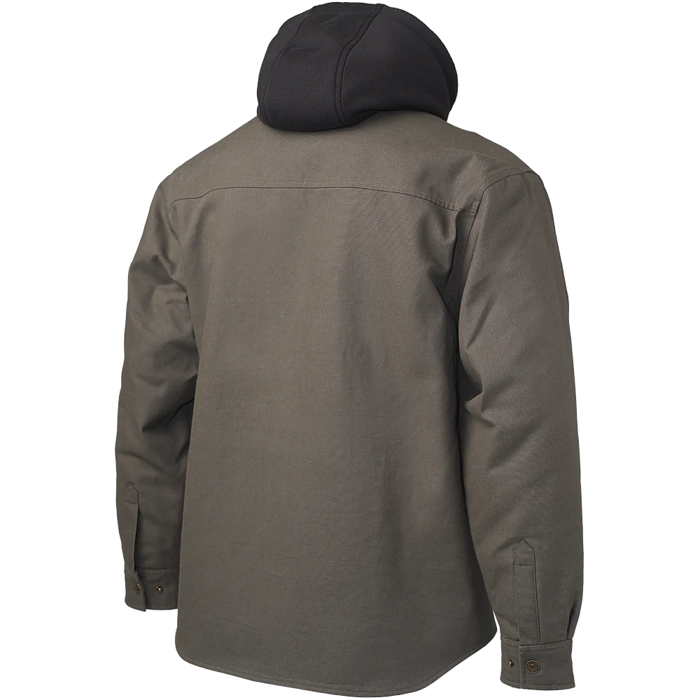 Tough Duck Sherpa Lined Duck Jac Shirt WS03 - Heavy Duty Work Jacket for Men, Warm Fleece Lined Winter Coat - Perfect for Construction, Farming & Outdoor Activities