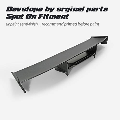 Nissan GT-R R35 NSM Style FRP Rear Trunk Diffuser GT Spoiler Wing Lip Body Kit - Unpainted Carbon Fiber Look | Aerodynamic Upgrade for Street Racing & Car Shows