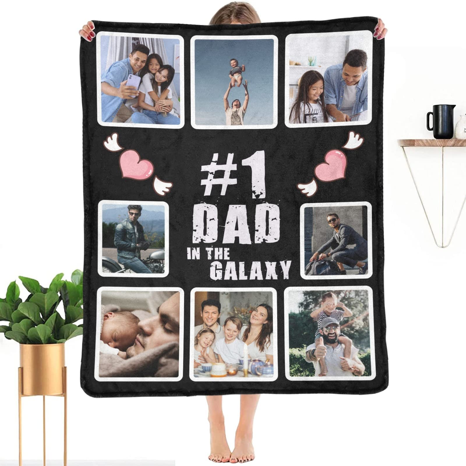 Custom Photo Blankets Personalized with Text & Collage - 32