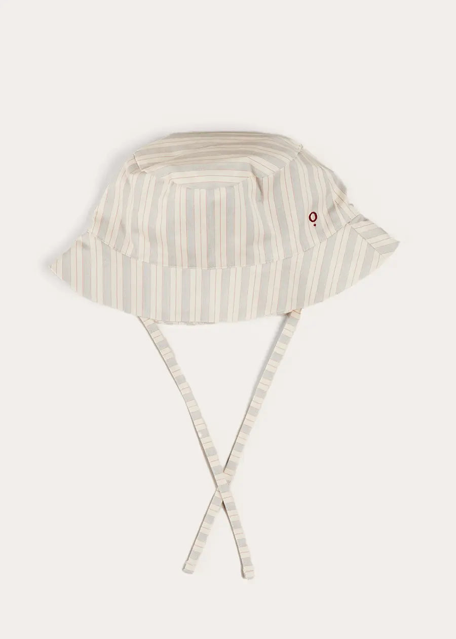 Brompton Striped Sun Hat in Beige (XS M) - UPF 50+ UV Protection, Foldable & Lightweight for Women - Perfect for Beach, Hiking, Travel & Outdoor Activities