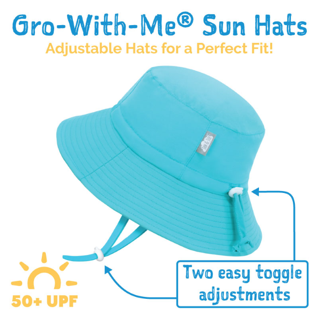 Jan + Jul Cotton Bucket Sun Hat for Babies & Toddlers - UPF 50+ UV Protection, Adjustable Chin Strap, Lightweight & Breathable - Perfect for Beach, Park, and Outdoor Adventures