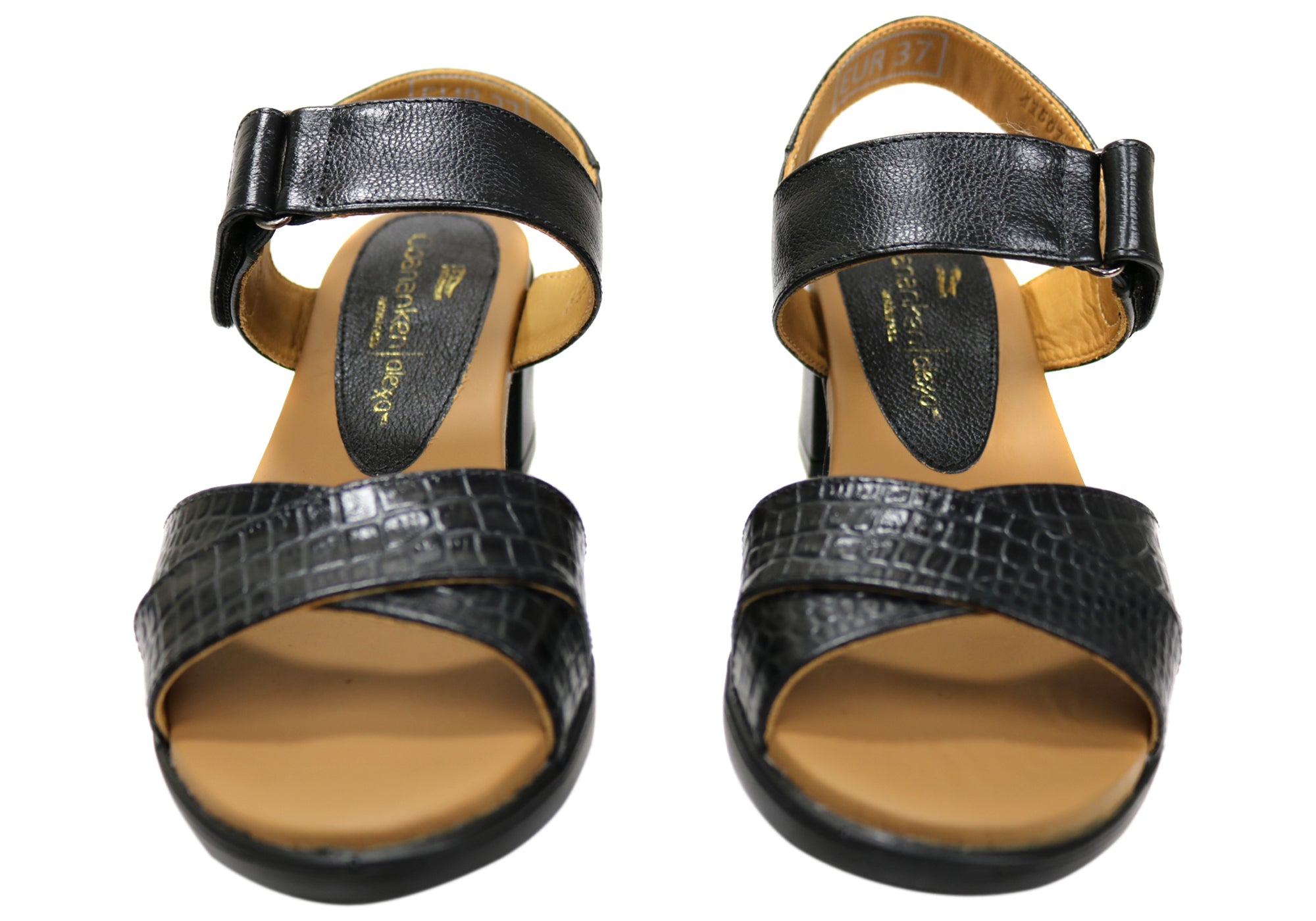 Vivian Women's Comfortable Leather Mid Heel Sandals - Stylish & Breathable Open Toe Shoes for Work, Party & Summer Outfits