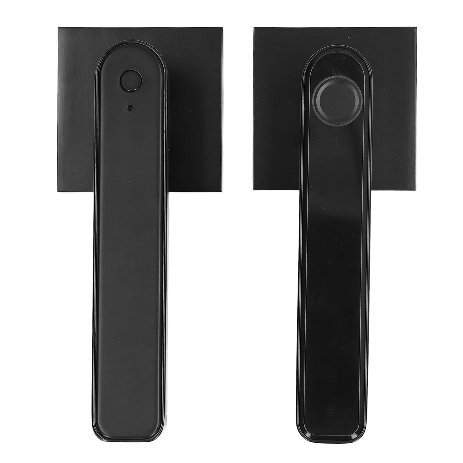 Smart Fingerprint Door Lock - Touchscreen Keyless Entry with Password & Micro USB Charging, Zinc Alloy Handle for Home & Office Security (Black) | Ideal for Apartments, Vacation Homes & Smart Home Systems