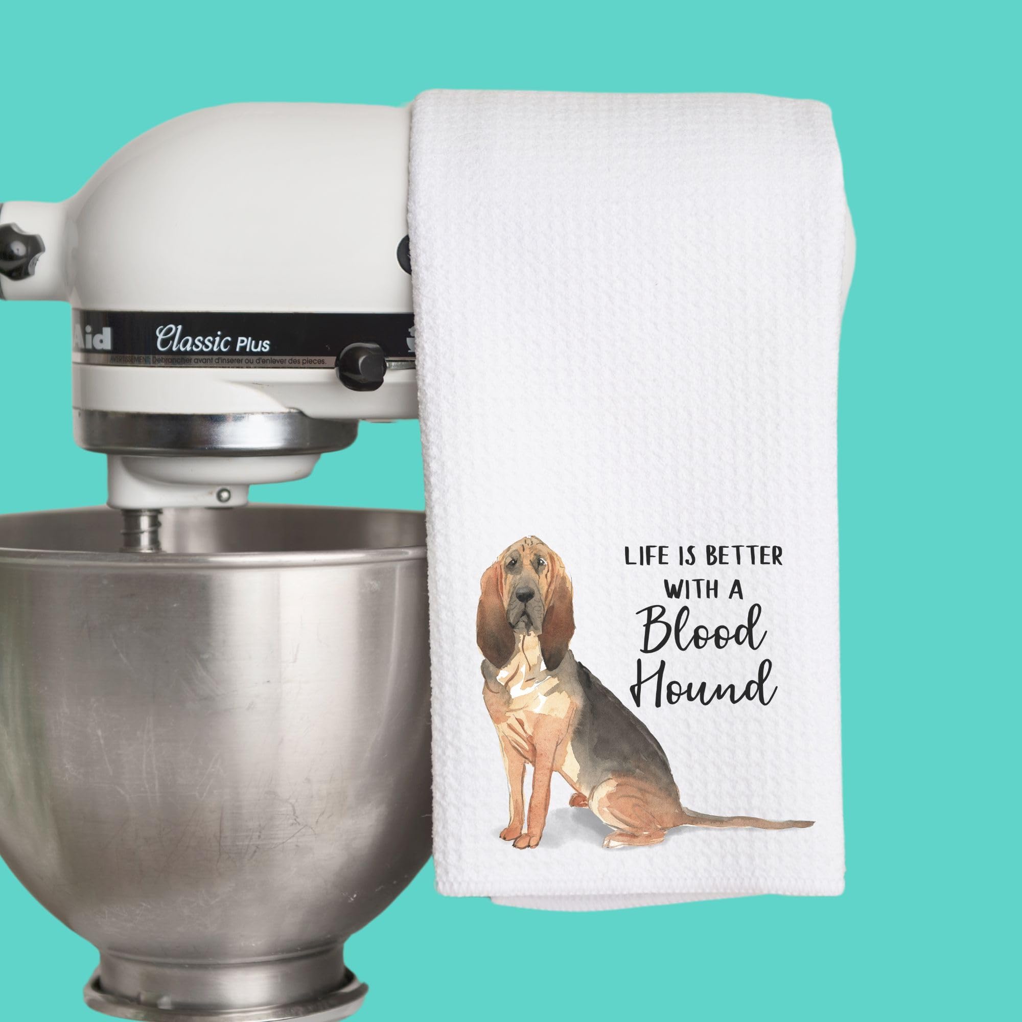 Premium Bloodhound-Themed Microfiber Kitchen Towel Set - Absorbent & Quick-Drying Dish Cloths for Dog Lovers - Perfect Gift for Pet Owners, Home Decor & Kitchen Essentials (2-Pack) - Ideal for Cooking, Cleaning & Decorating Dog-Themed Spaces