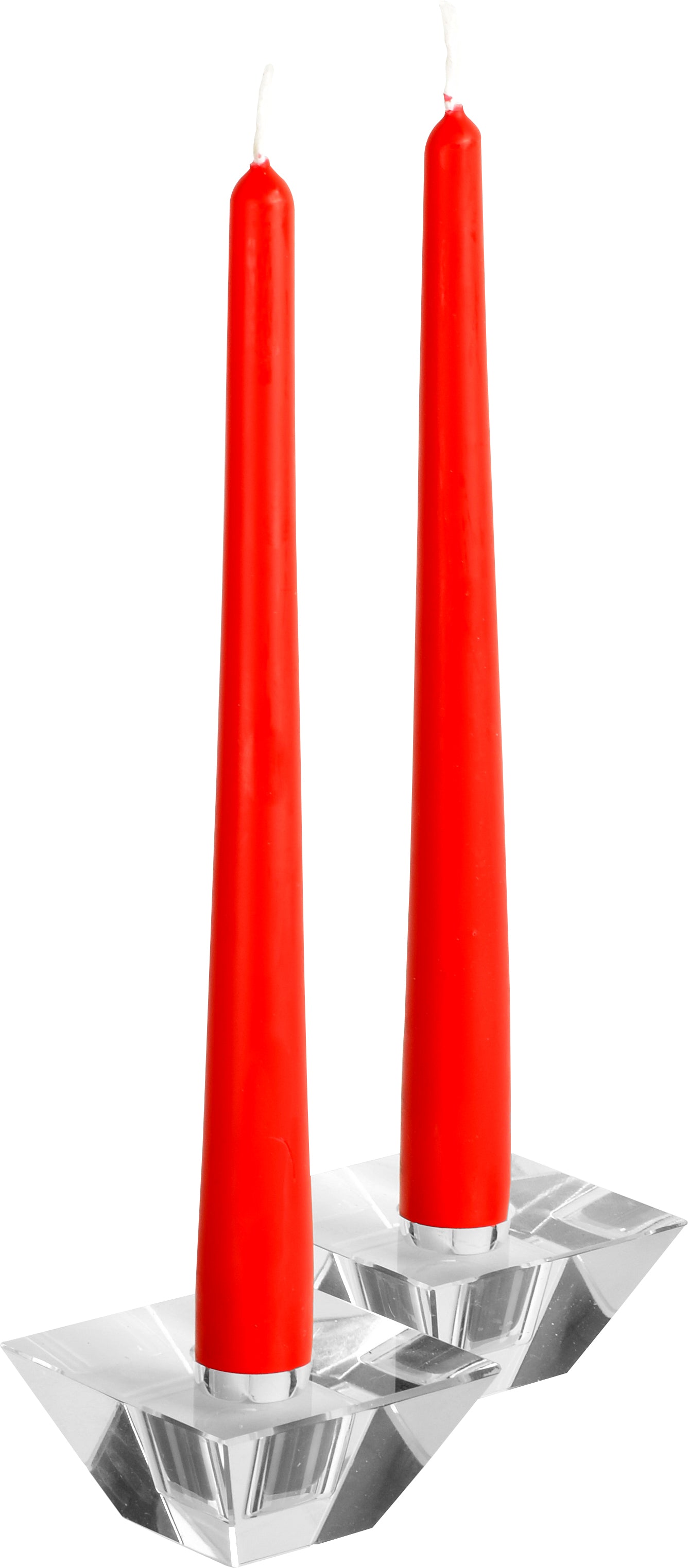12 Inch Red Taper Candles - Premium Long-Lasting Dripless Candles for Dining, Weddings & Romantic Decor (Pack of 12)