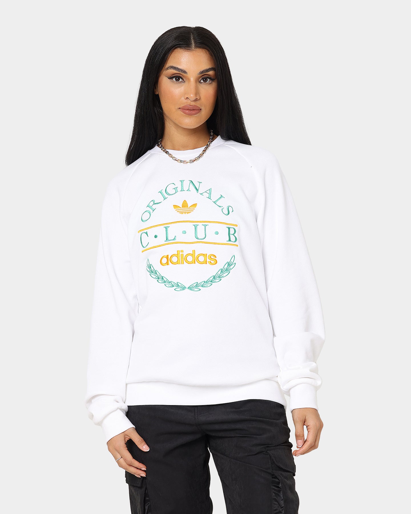 Adidas Club Sweater for Men - Classic White Cotton Pullover Hoodie | Casual Wear, Gym, Street Fashion, Lounge & Everyday Comfort
