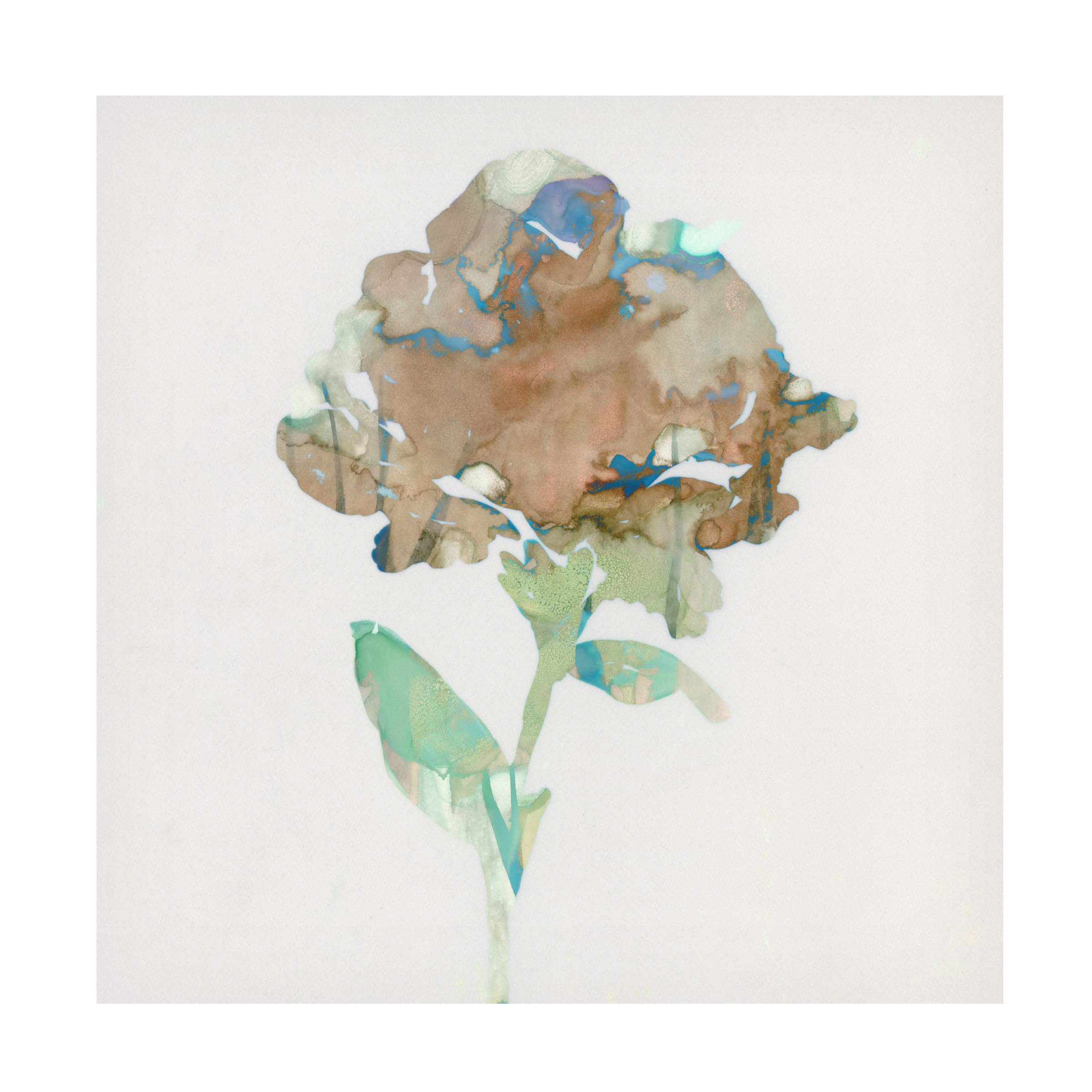 Stellar Design Studio 'Modern Bloom II' Canvas Wall Art - Handmade Floral Painting for Living Room, Bedroom & Office Decor