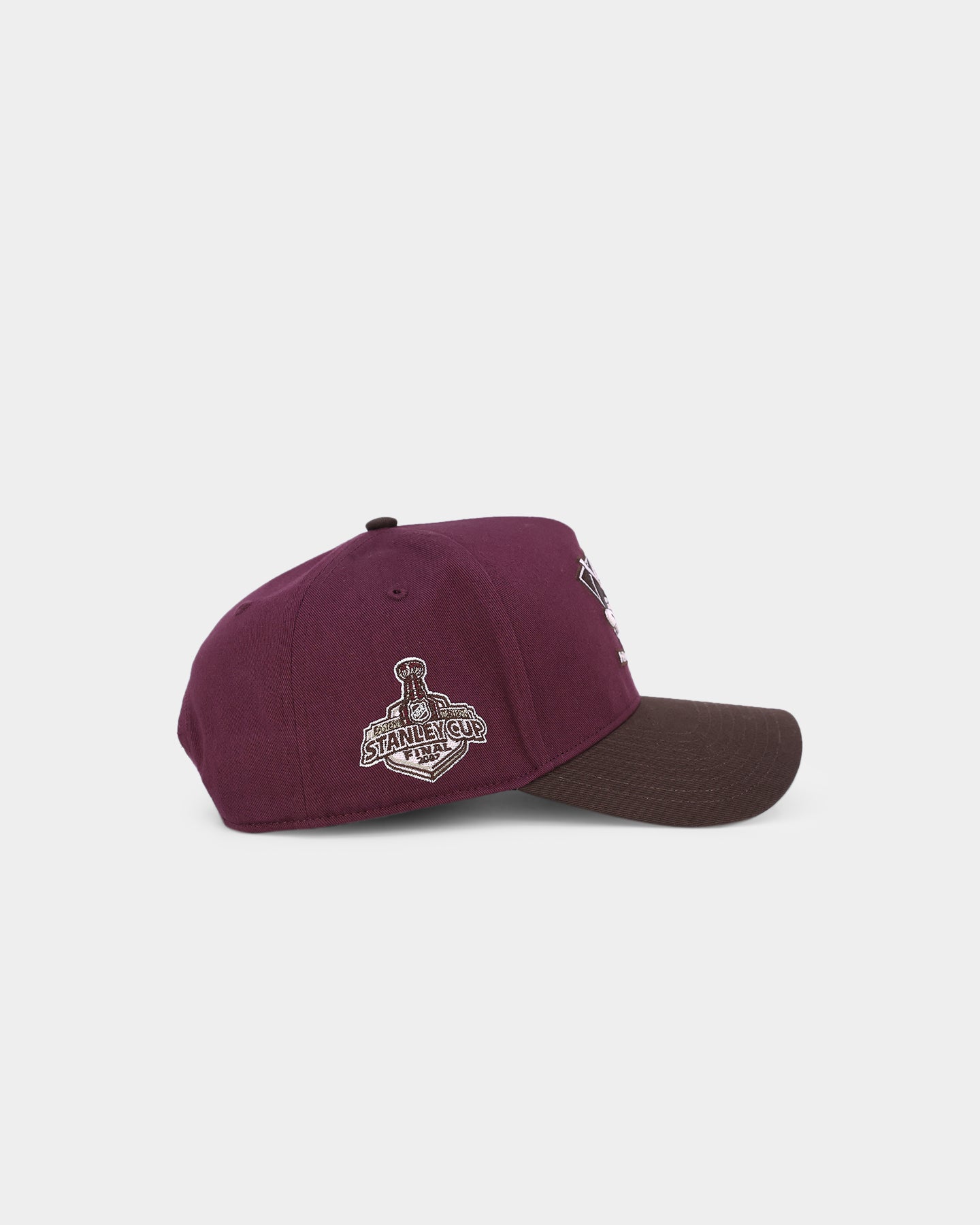 47 Brand Anaheim Ducks 'Bacon Me Crazy' MVP DT Snapback Hat - Dark Maroon/Brown Adjustable Baseball Cap for Hockey Fans & Sports Enthusiasts - Perfect for Game Day, Tailgating & Casual Wear