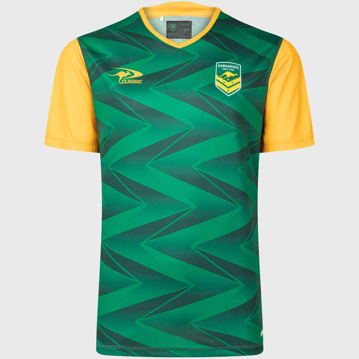 Classic Kangaroos Rugby League Pro Training Tee - High-Performance Breathable Jersey for Rugby Practice & Match - Perfect for Training, Games & Fan Apparel