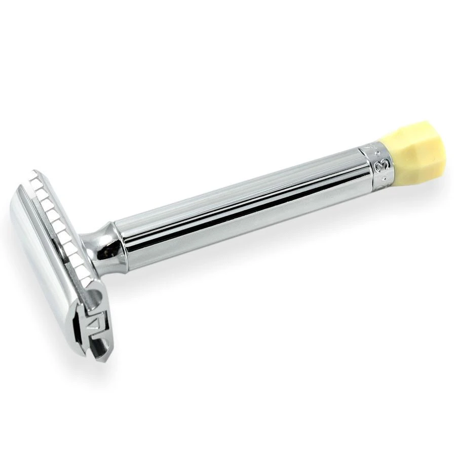 Merkur Progress Adjustable Safety Razor with Long Handle - Premium Men's Shaving Tool for Smooth Shave at Home or Travel