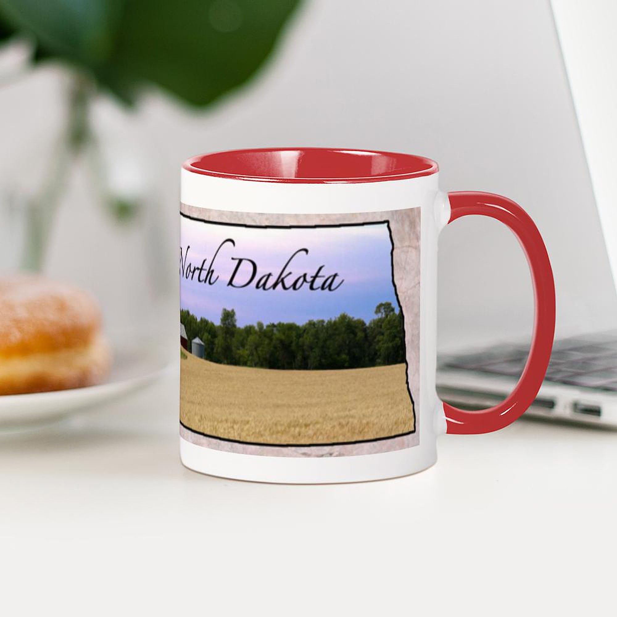 North Dakota Themed 11 oz (325 ml) Ceramic Coffee Mug - Perfect for Home, Office & Gifts | CafePress
