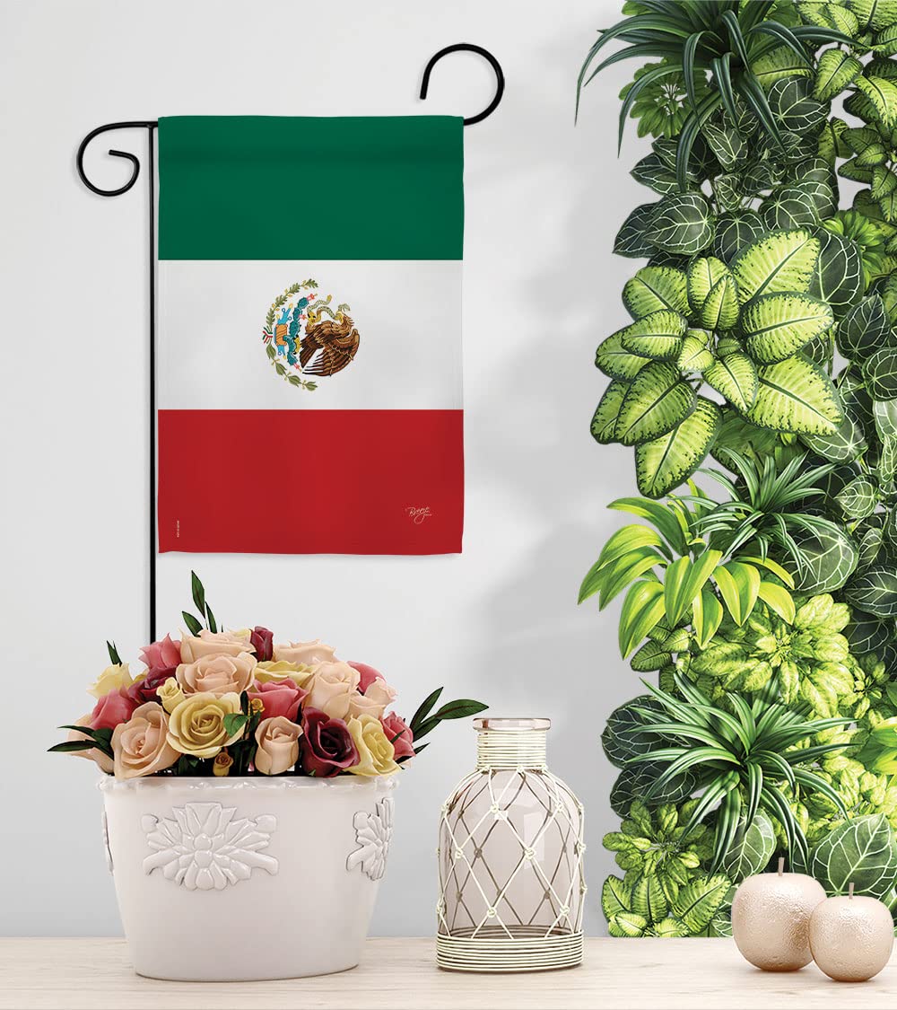 Mexico Garden Flag Set with Stand - Double-Sided Yard Decor Gift for Home