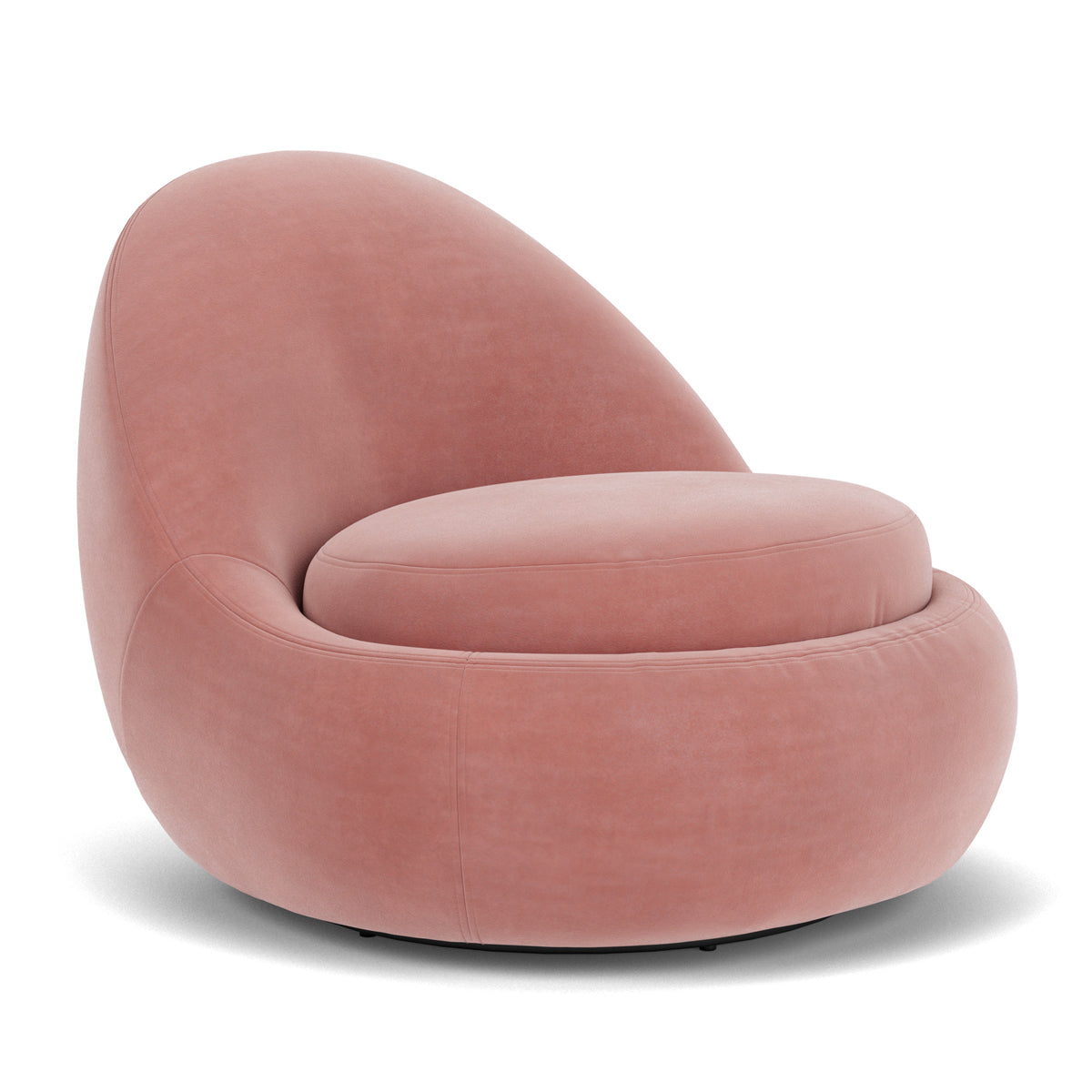 Babette Velvet Swivel Armchair - Modern Accent Chair with 360° Rotation for Living Room, Bedroom & Office - Soft Upholstered Lounge Chair for Home Decor