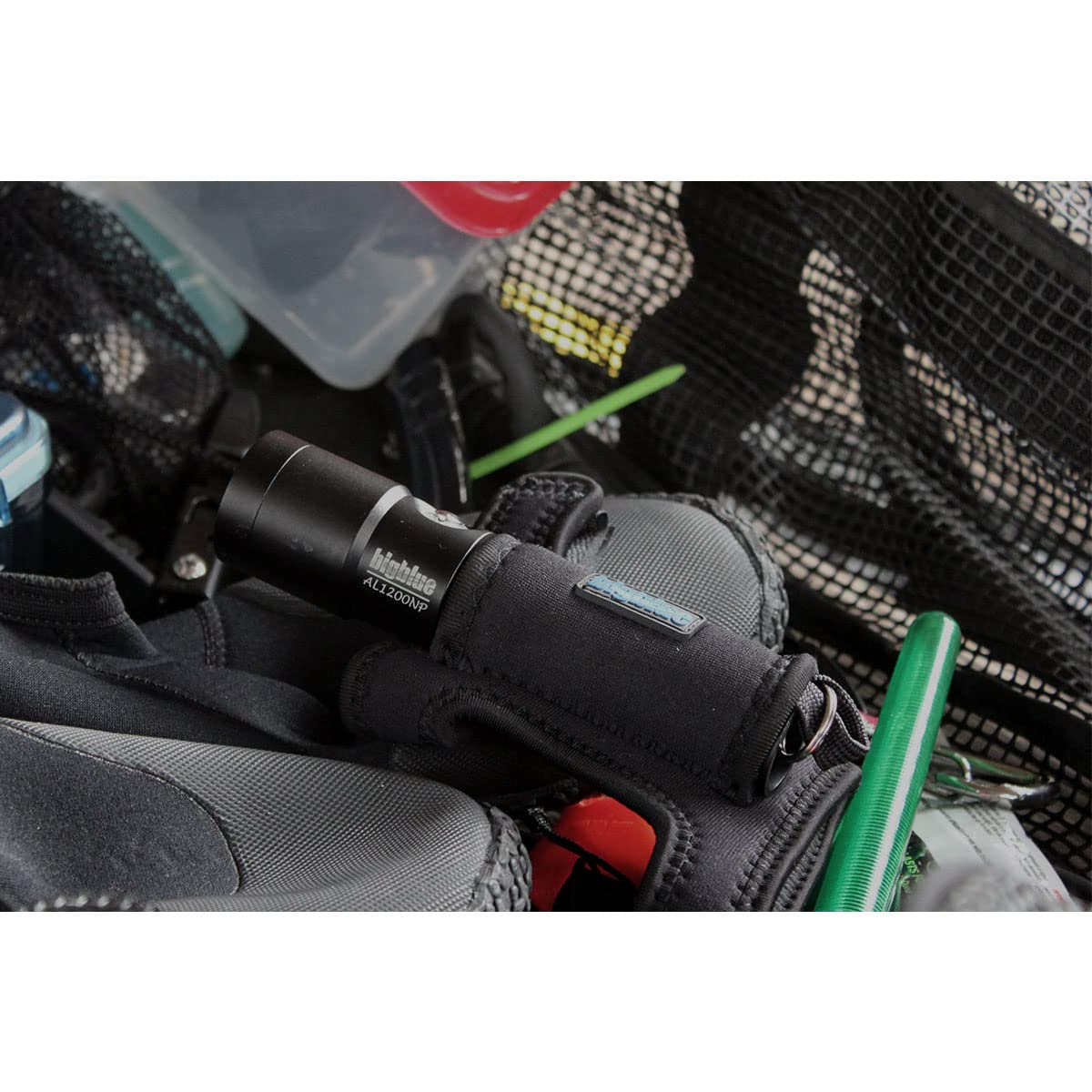 Bigblue AL 1300 Lumen Professional Scuba Diving Flashlight - Narrow Beam Underwater Light with Tail Switch for Night Diving, Cave Exploration & Marine Photography