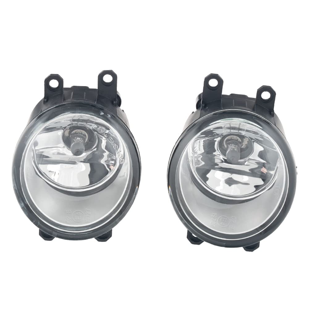 2018-2019 Toyota C-HR Fog Light Replacement Kit - Complete Assembly with Bezel, Switch & Wiring Harness (Halogen) - Left & Right Side - Perfect for Night Driving & Bad Weather Visibility