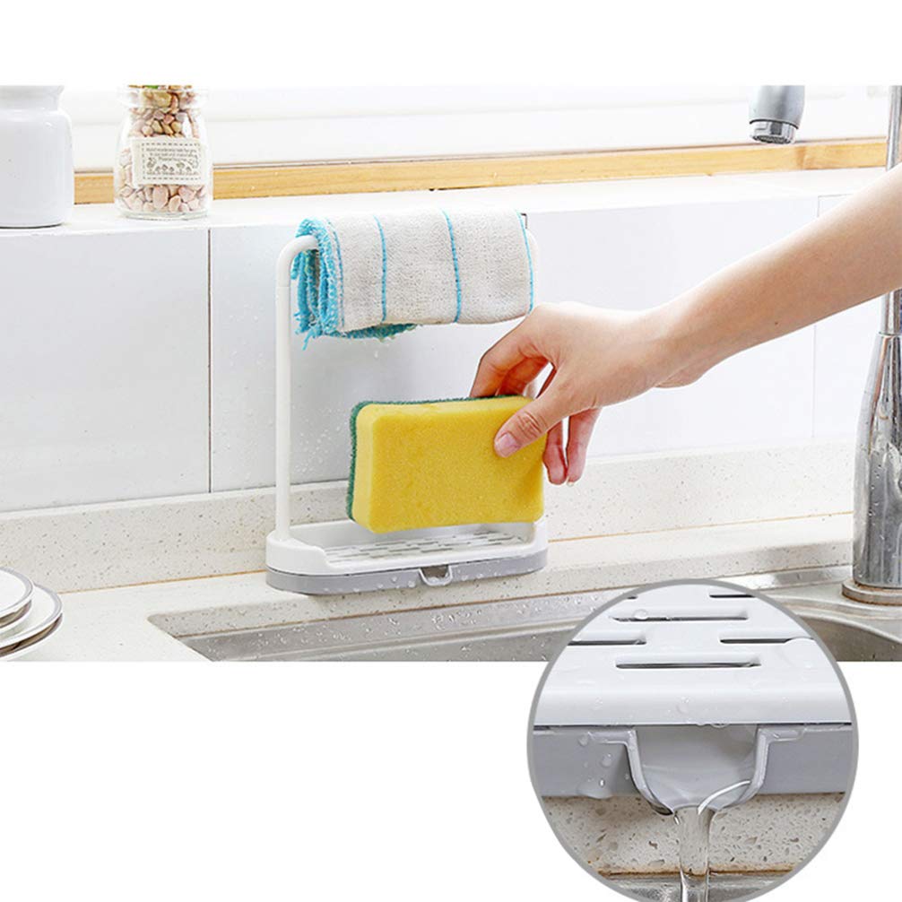 Stainless Steel Kitchen Towel Holder & Dish Drying Rack - Space Saving Wall Mount or Countertop Towel Organizer for Kitchen, Bathroom - Perfect for Hanging Dishcloths, Hand Towels & Cleaning Rags