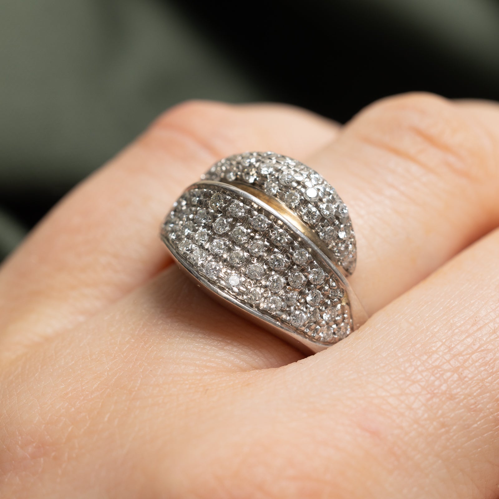 0.93ctw Pave Set Diamond Ring - Size 5.25 | Elegant Wedding Band, Anniversary Gift & Engagement Ring for Women | Perfect for Proposals, Bridal Jewelry & Special Occasions