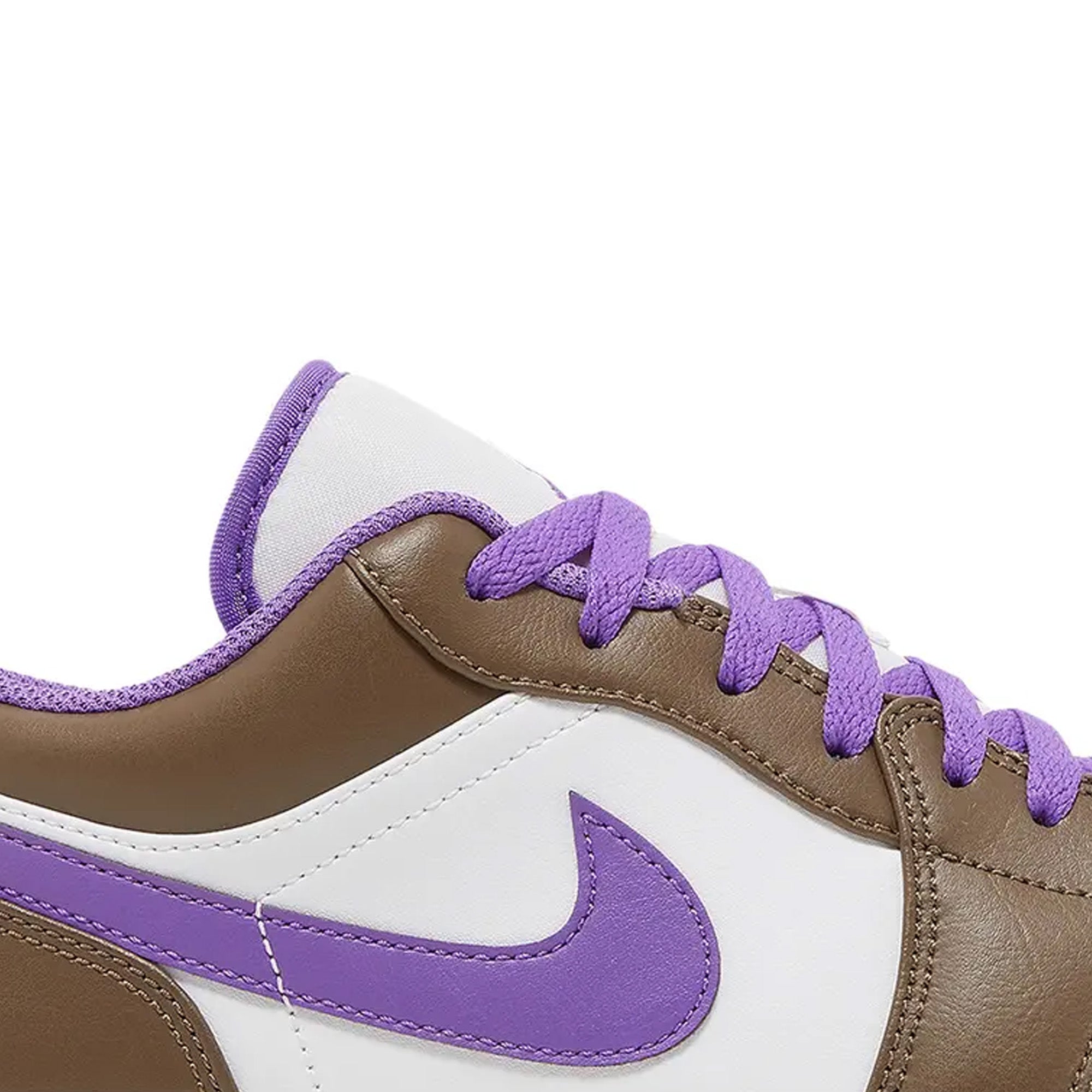 Air Jordan 1 Low 'Purple Mocha' Sneakers (2023) - Men's Basketball Shoes for Casual Wear & Street Style