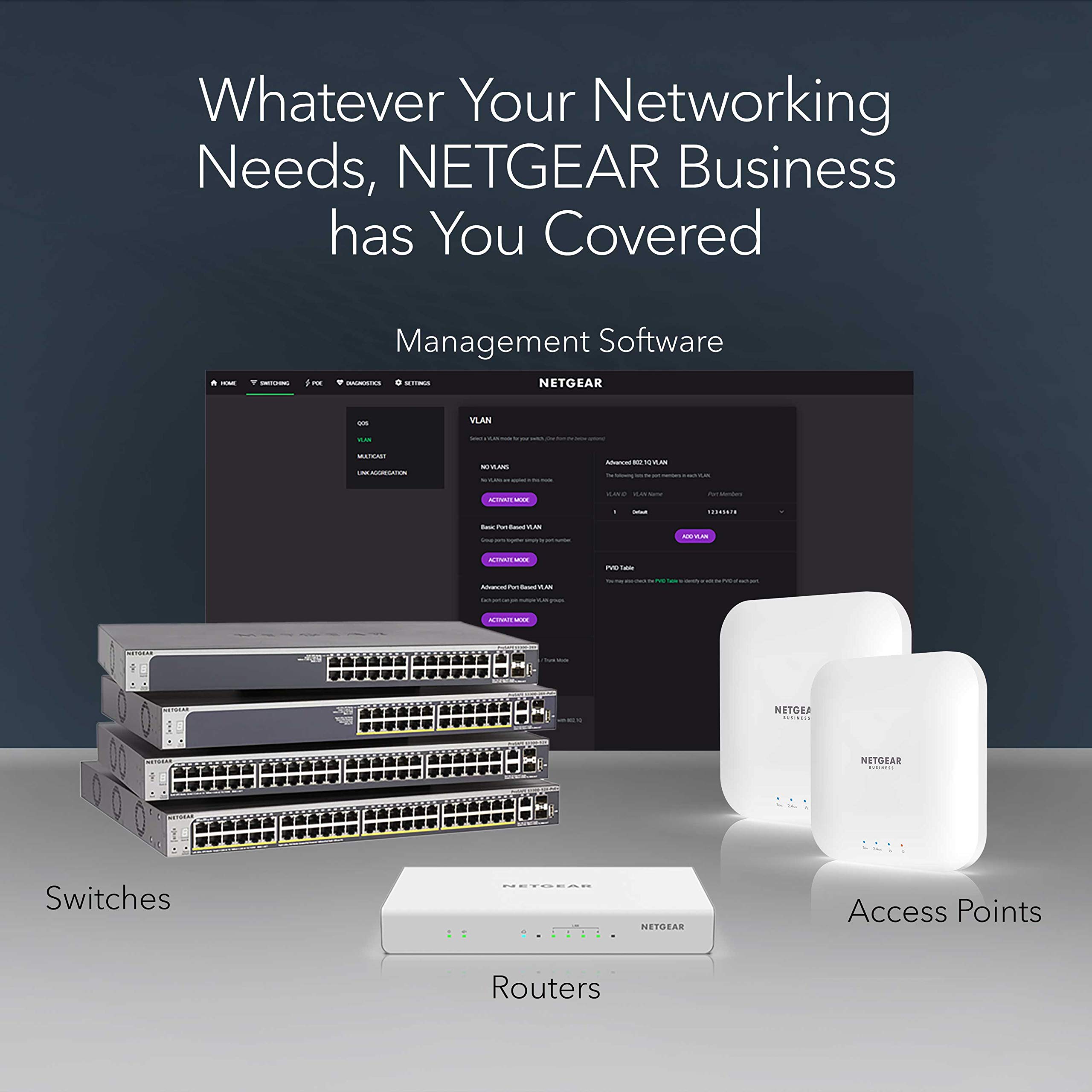 NETGEAR GS308PP 8-Port Gigabit Ethernet PoE+ Unmanaged Network Switch - 83W Power, Desktop/Wall Mount - Ideal for Home Office, IP Cameras & VoIP Phones