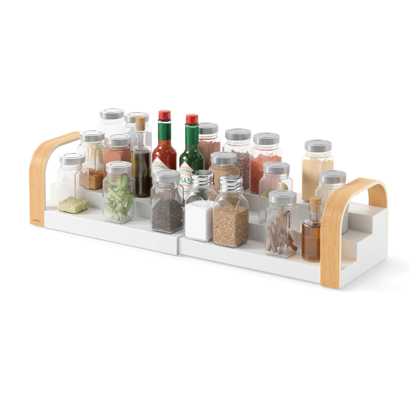 Bellwood 3 Tier Spice Rack Organizer - Space Saving Kitchen Shelf for Spices, Jars & Condiments - Perfect for Pantry, Cabinet or Countertop Storage
