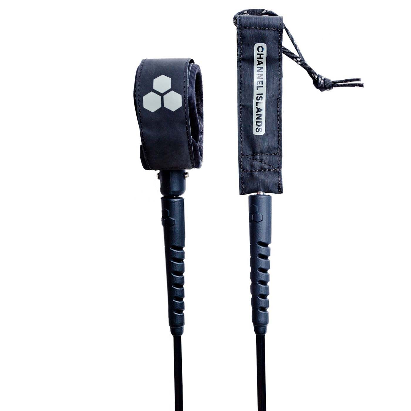 Channel Islands 6' x 5/16 Round Step Up Leash - Black | Durable Surf Leash for Surfing, Paddleboarding & Water Sports
