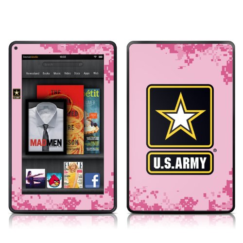 Kindle Fire Skin Kit Decal - Army Pride Pink Protective Cover for 7-Inch Tablets (Not for HD/HDX) - Perfect for Military Supporters & Personalized Gifts