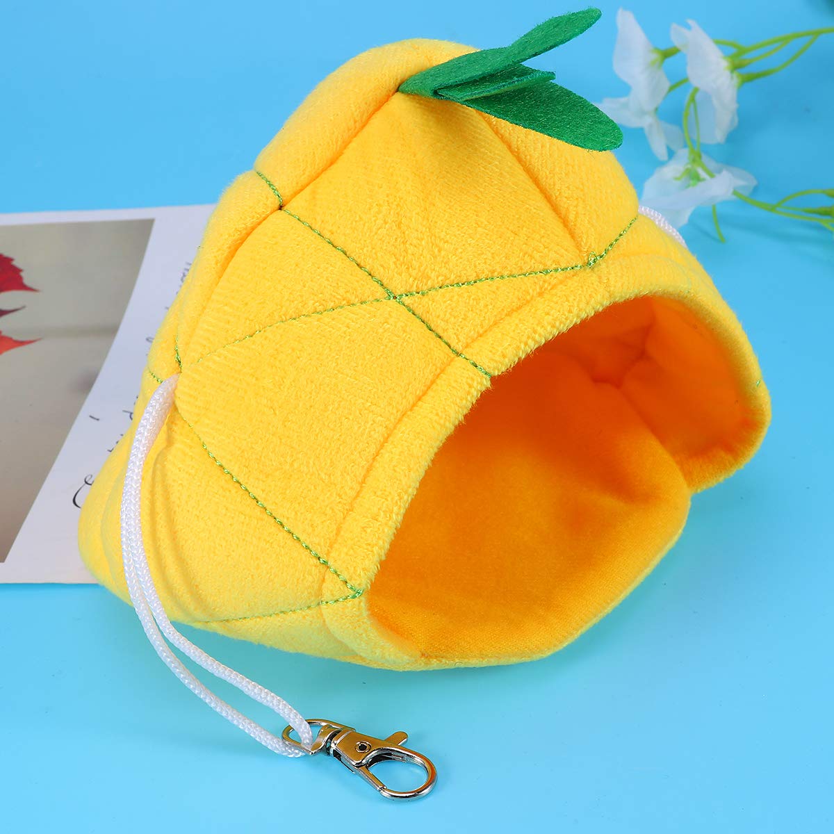 iplusmile Frog Decorations for Hamster Cage - Cute Frog & Banana Nest Pet House, Winter Hideout for Small Animals - Perfect for Hamster, Gerbil, Mouse Habitat Accessories