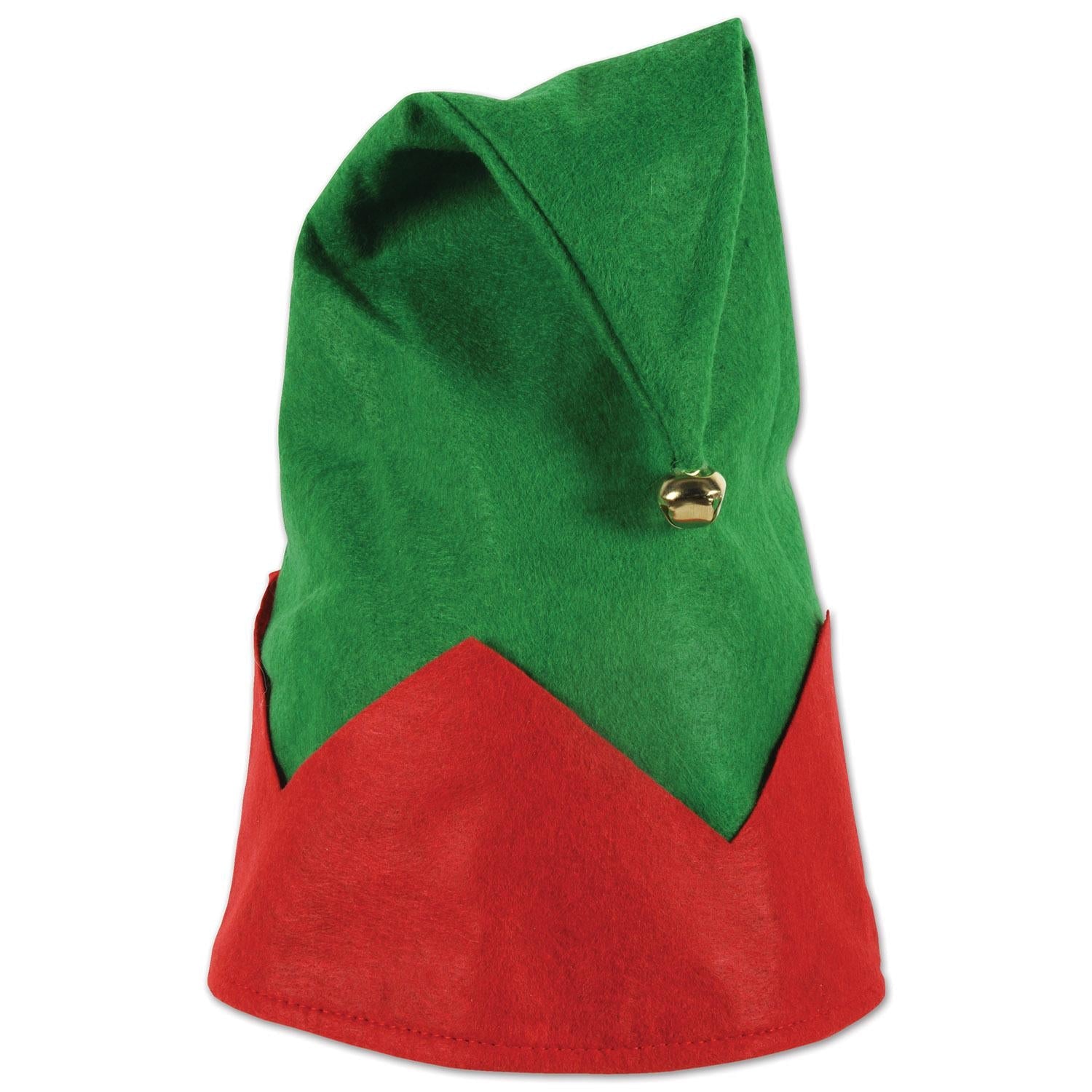 12 Pack Christmas Felt Elf Hats - Festive Holiday Party Accessories for Xmas Costumes, Caroling & Ugly Sweater Parties